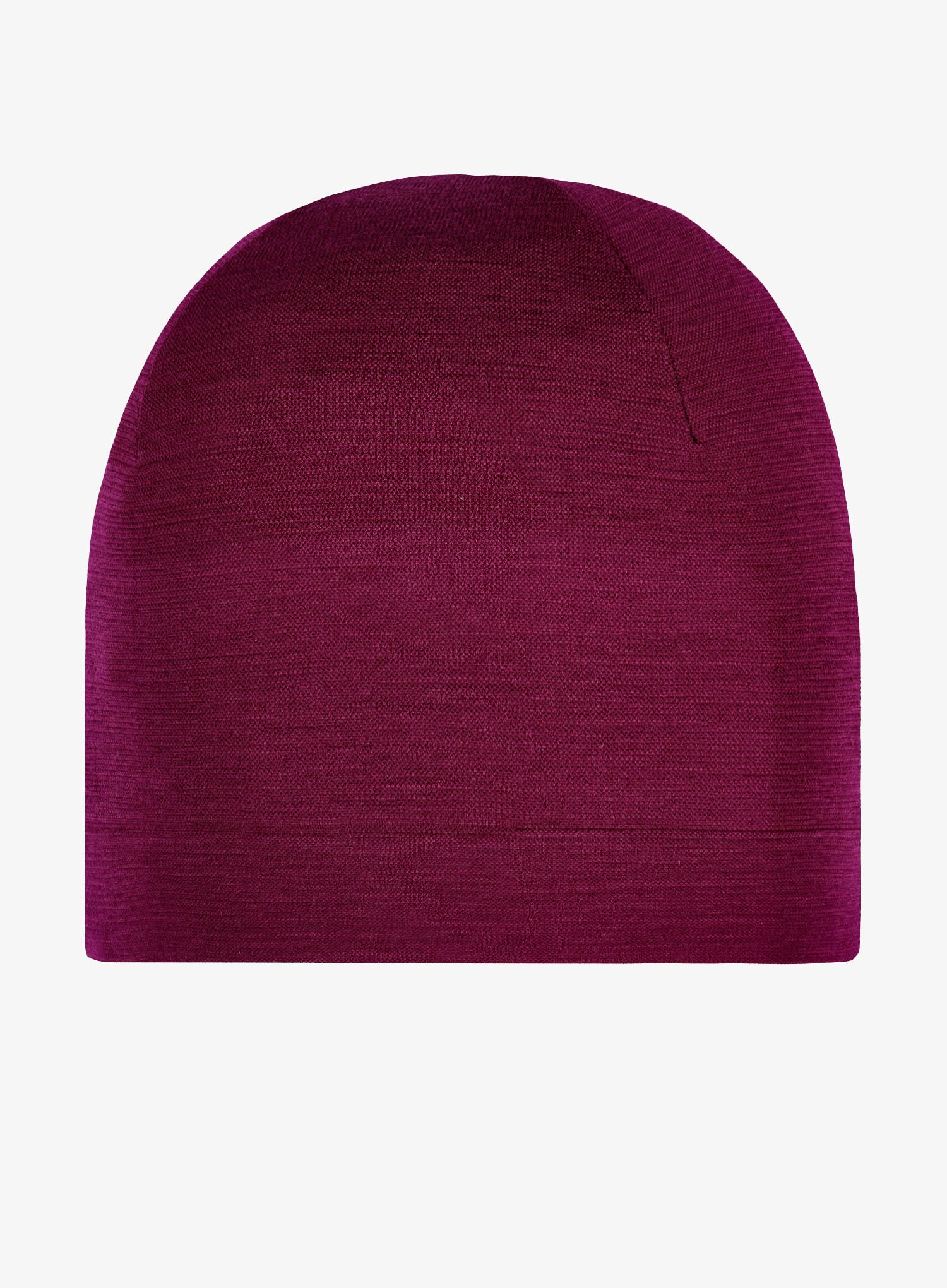 Mütze Brubeck Merino Wool Hat Wspieram GOPR - plum