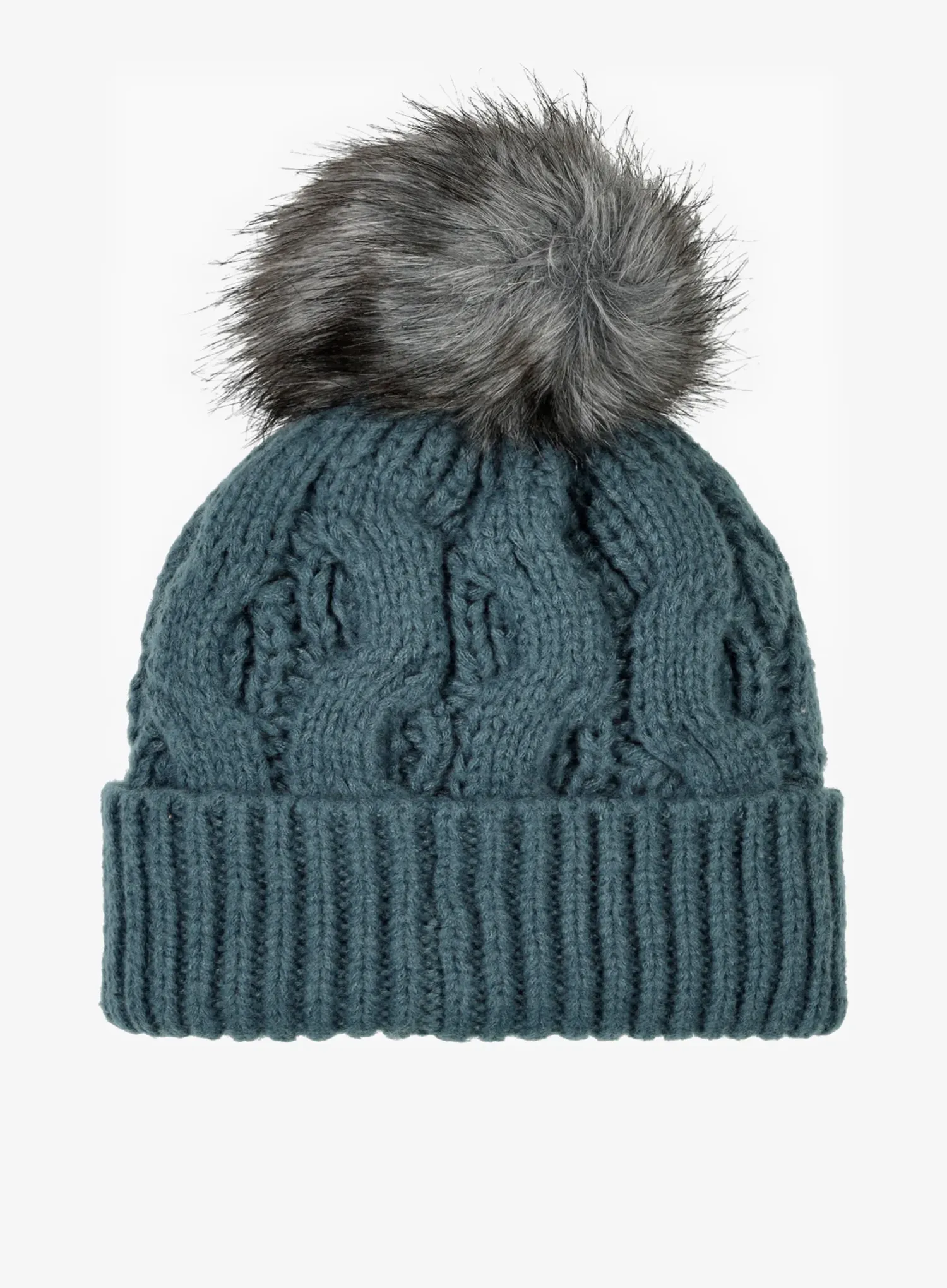 Mütze Damen Columbia Boundless Days Cable Knit Pom Beanie - everblue