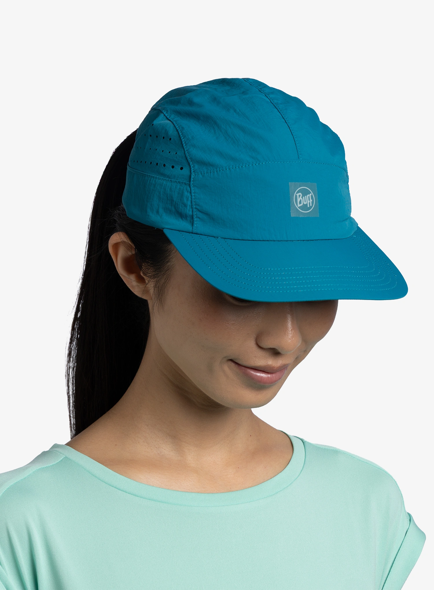 Laufmütze Buff Speed Cap - solid teal 