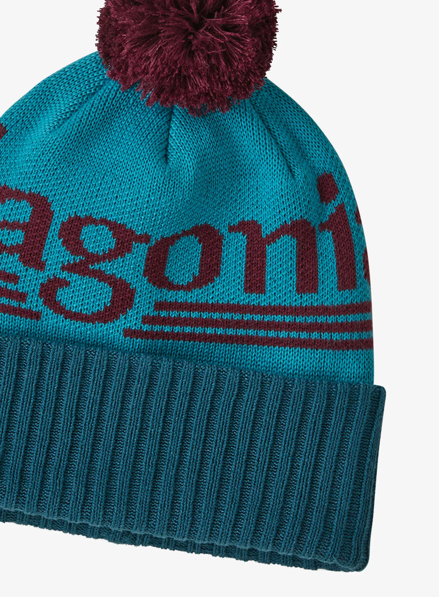 Mütze Patagonia Powder Town Beanie - hut tripper logo/mako blue