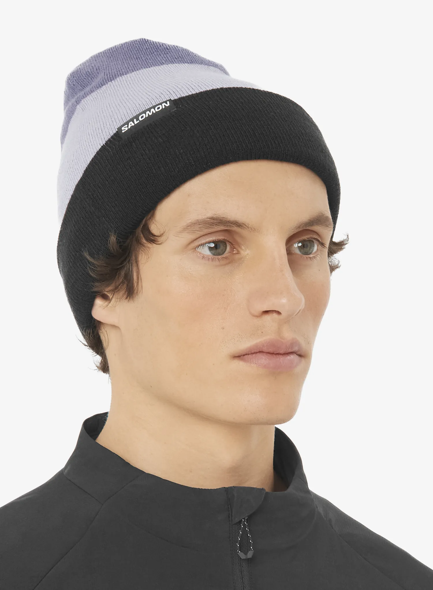 Mütze Salomon Flatspin Reversible Beani - black/cosmic sky/blue granite