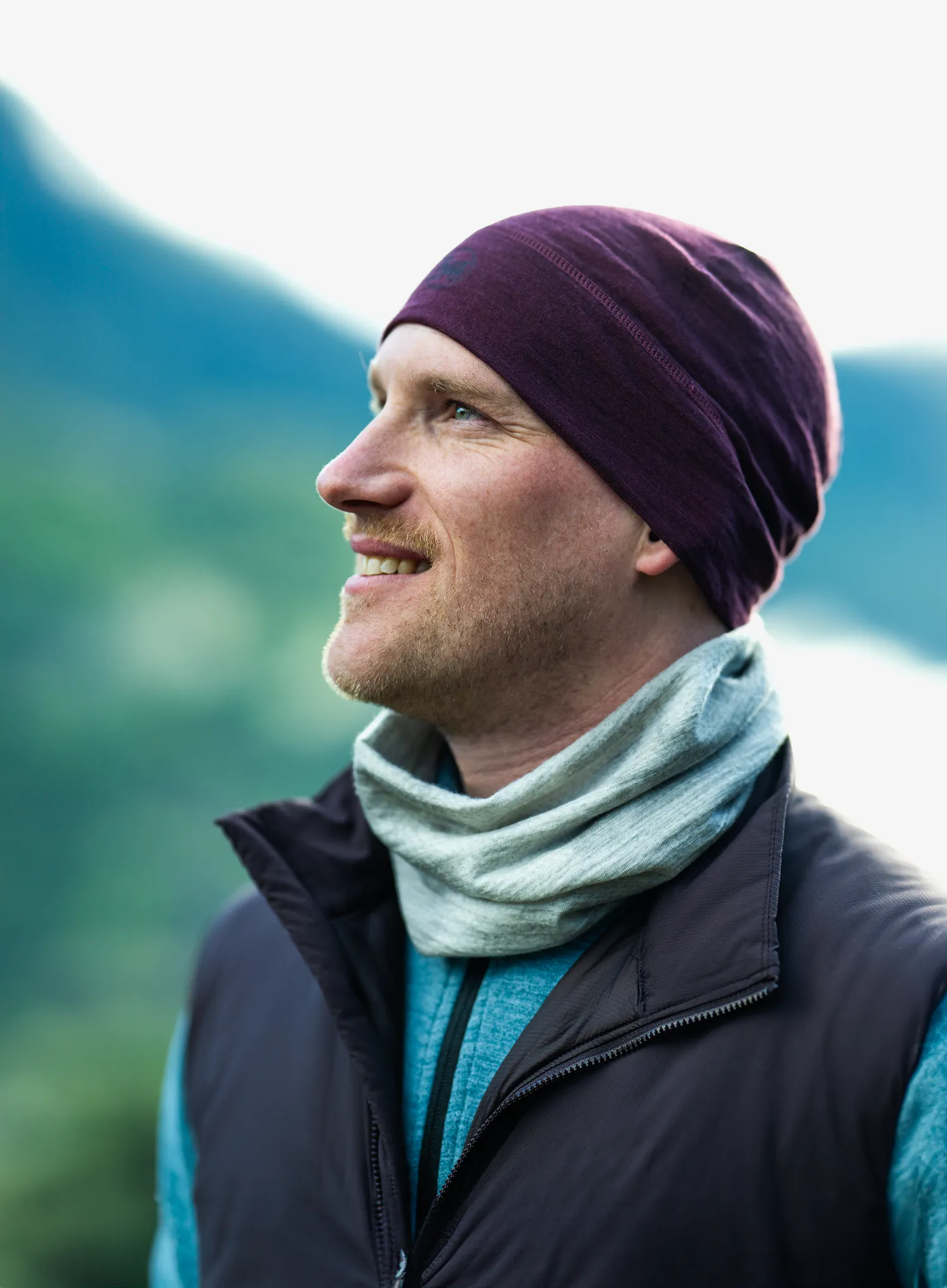 Funktionsmütze Buff Lightweight Merino Beanie - solid night blue
