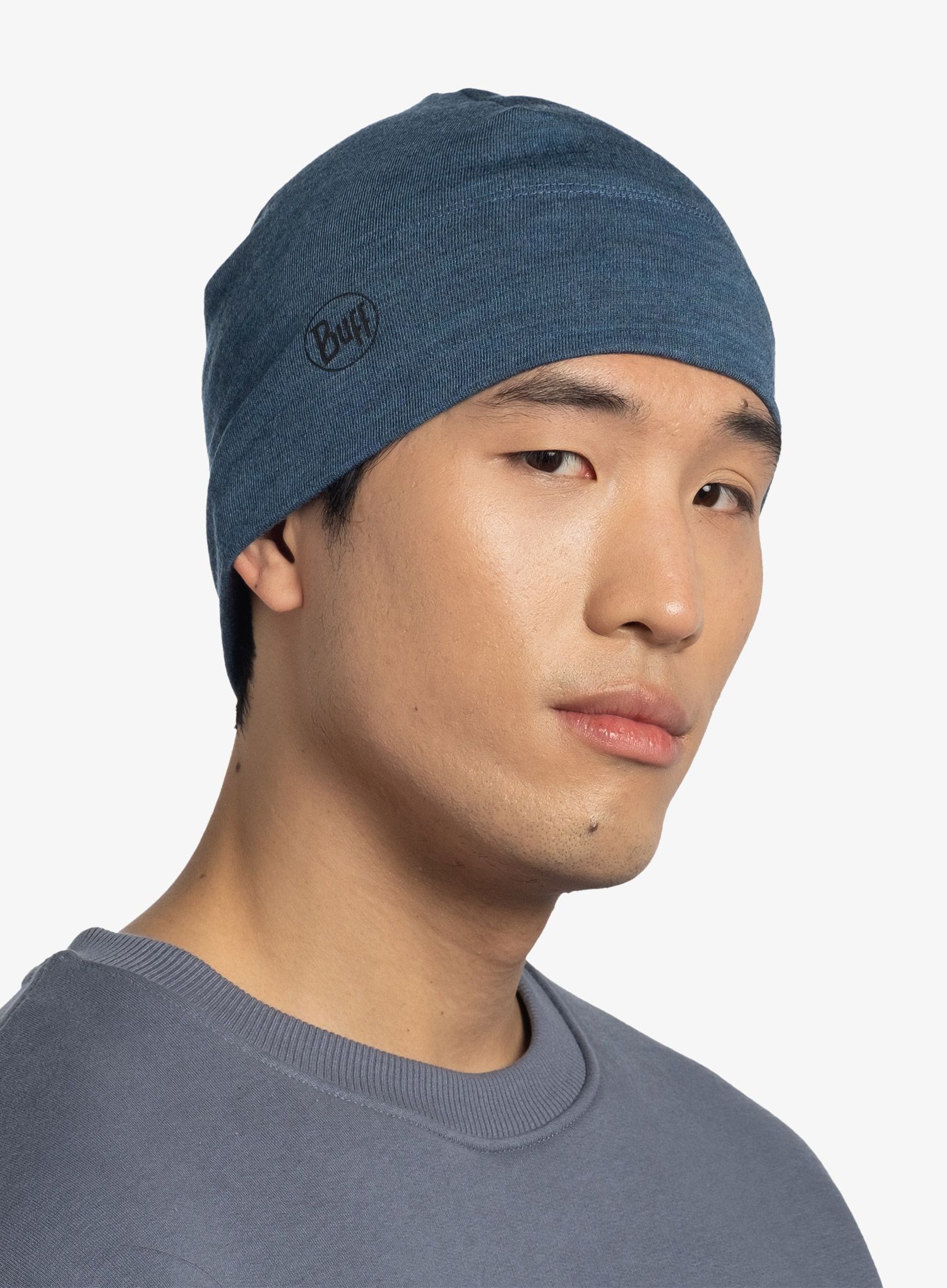 Funktionsmütze Buff Merino Midweight Beanie - melange tempest
