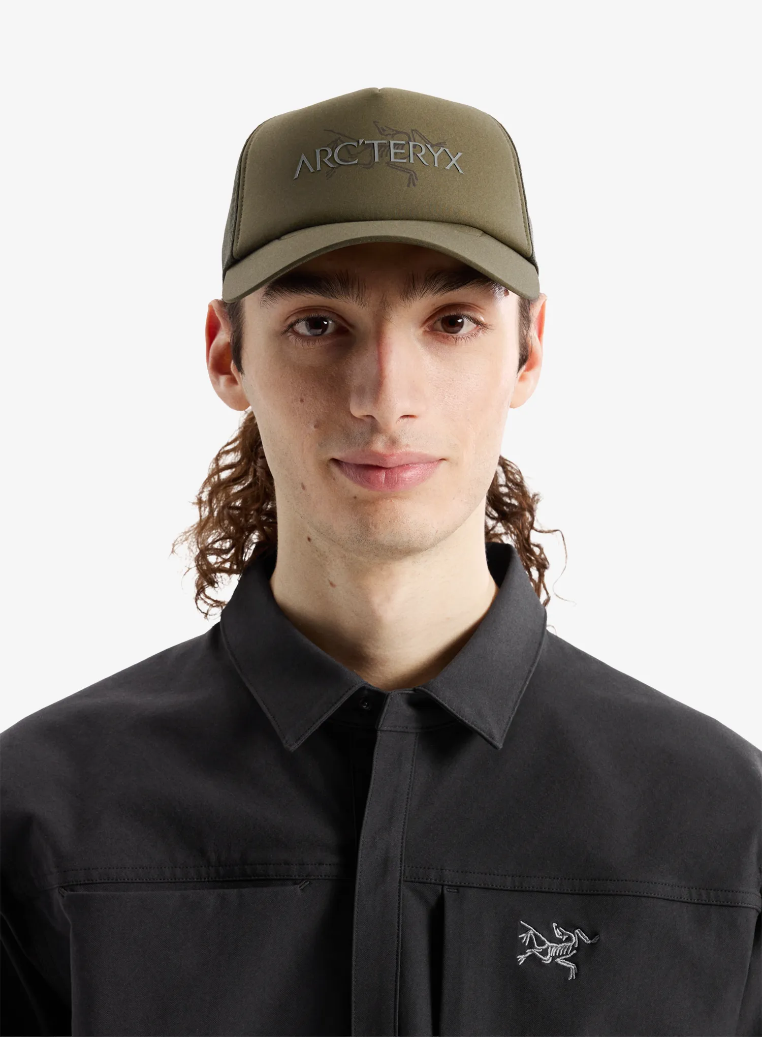 Cap Arcteryx Bird Word Trucker Hat - tatsu/forage