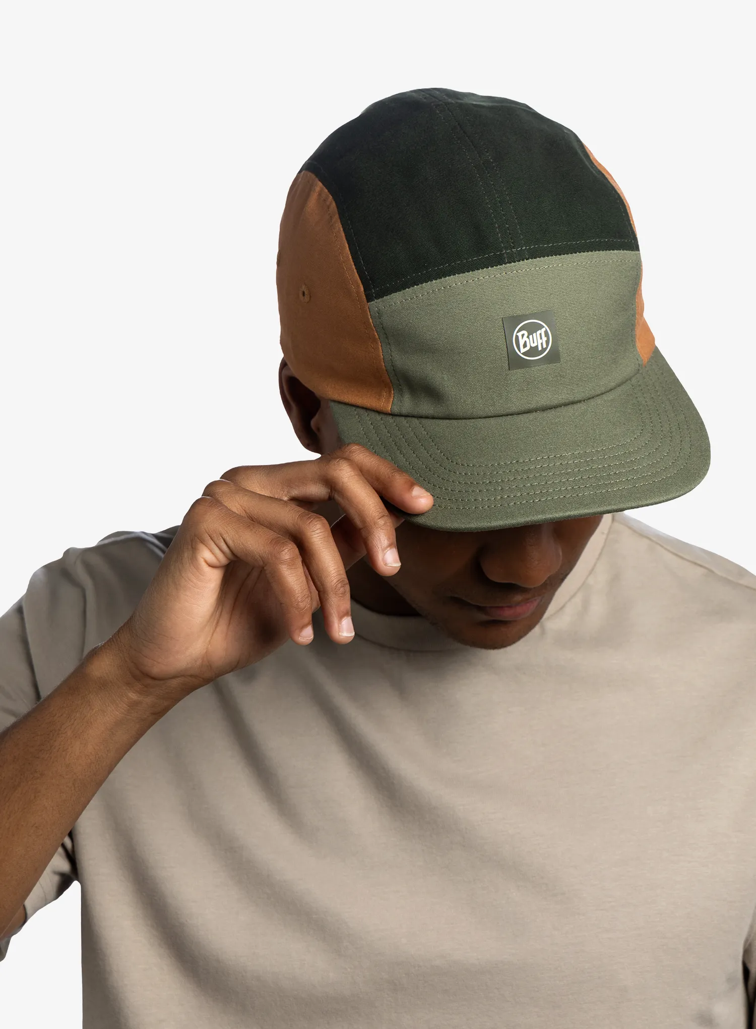 Cap Buff 5 Panel Venture Cap - allvin khaki