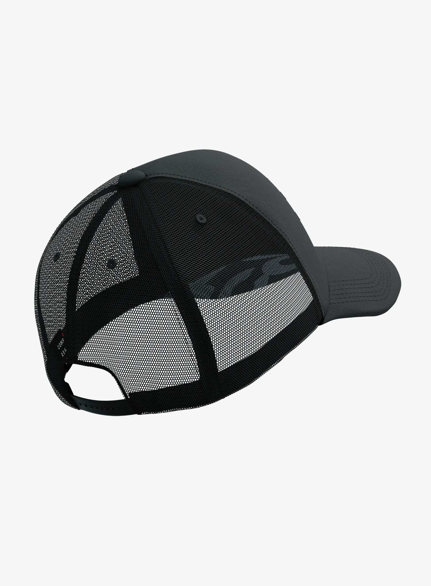 Cap Compressport Trucker Cap - black/black refl