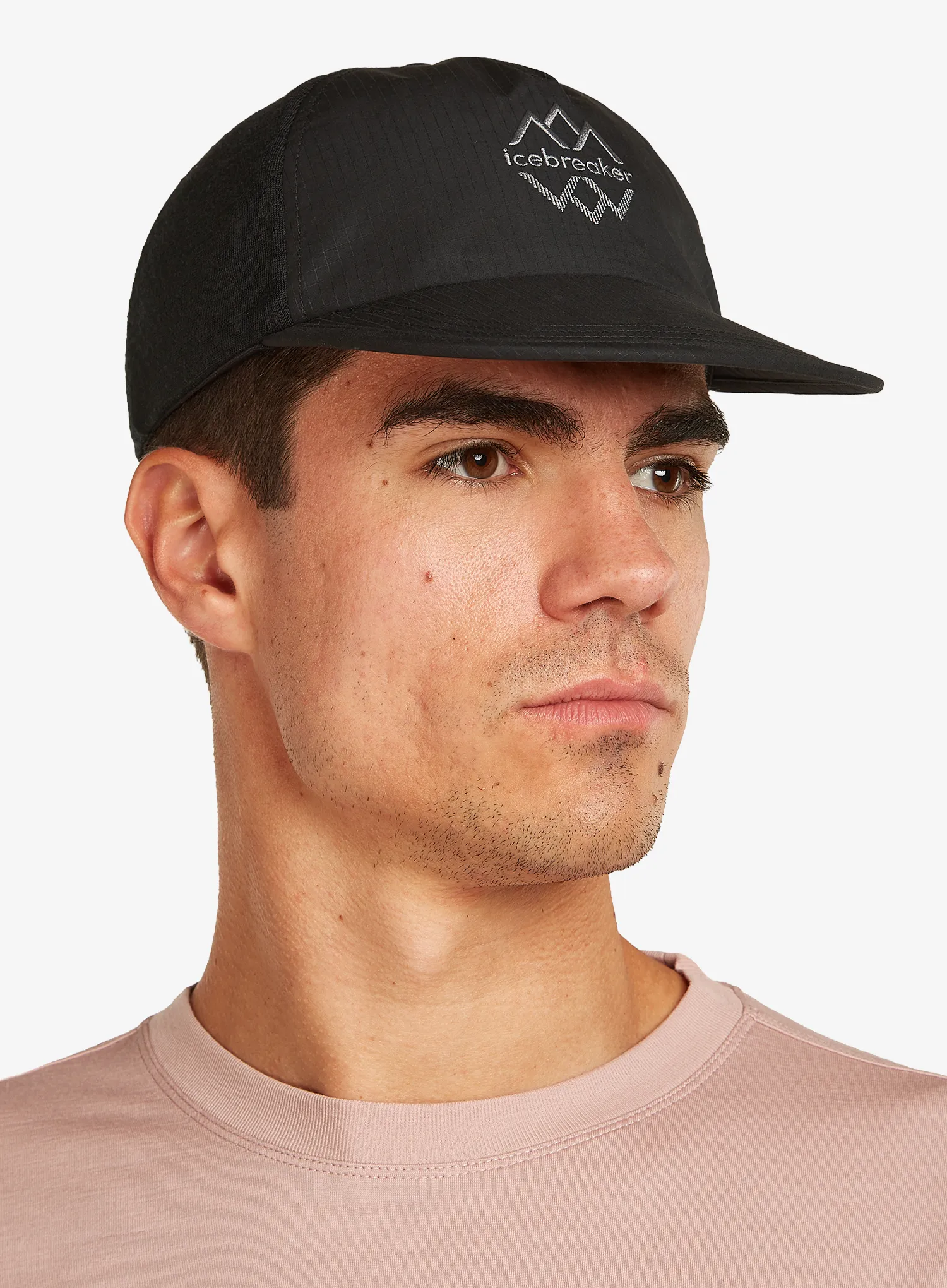 Cap Icebreaker Shell+ Windbreaker Trucker Hat Logo - black