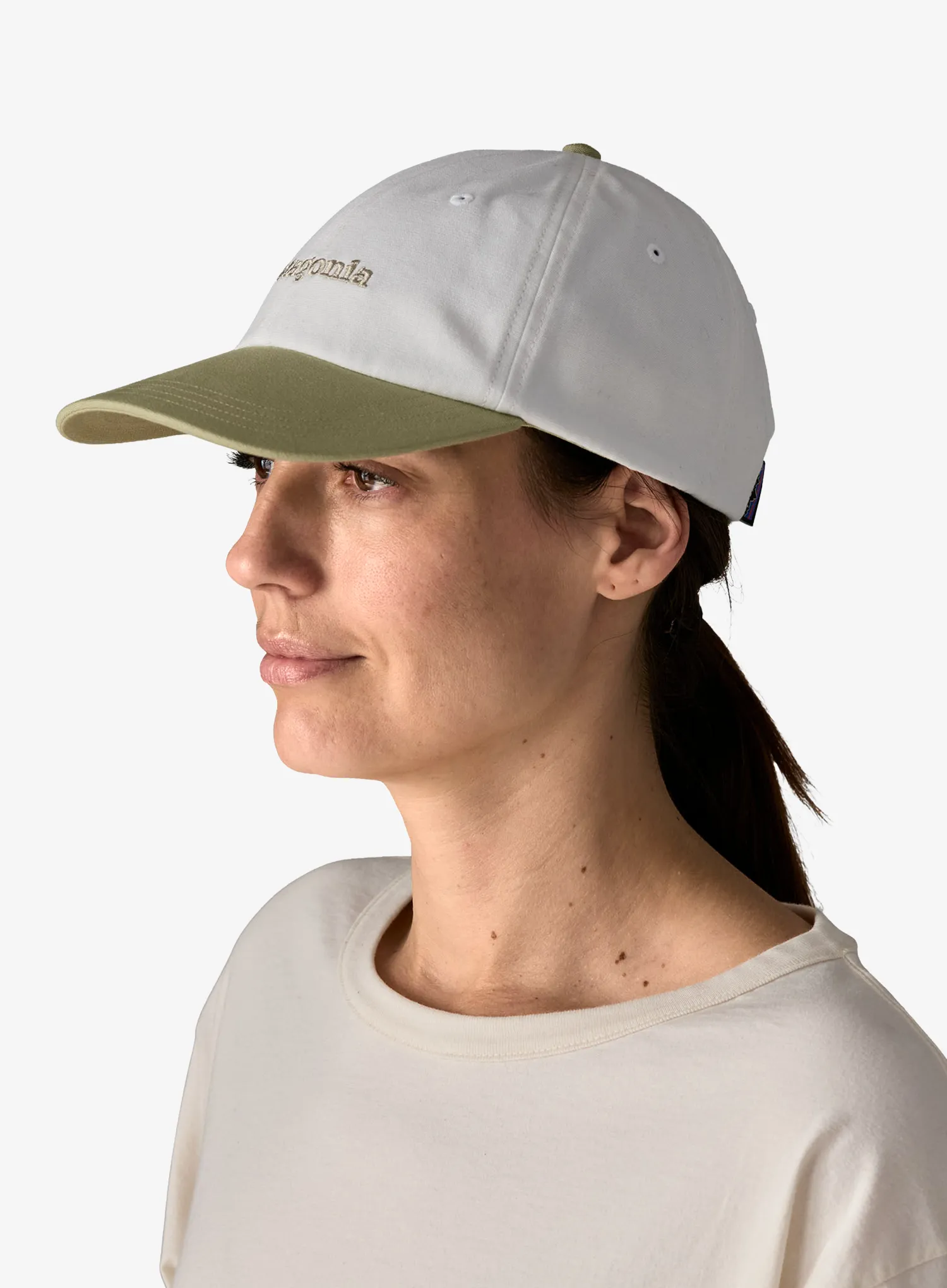 Cap Patagonia Fitz Roy Icon Trad Cap - birch white w/gumtree green