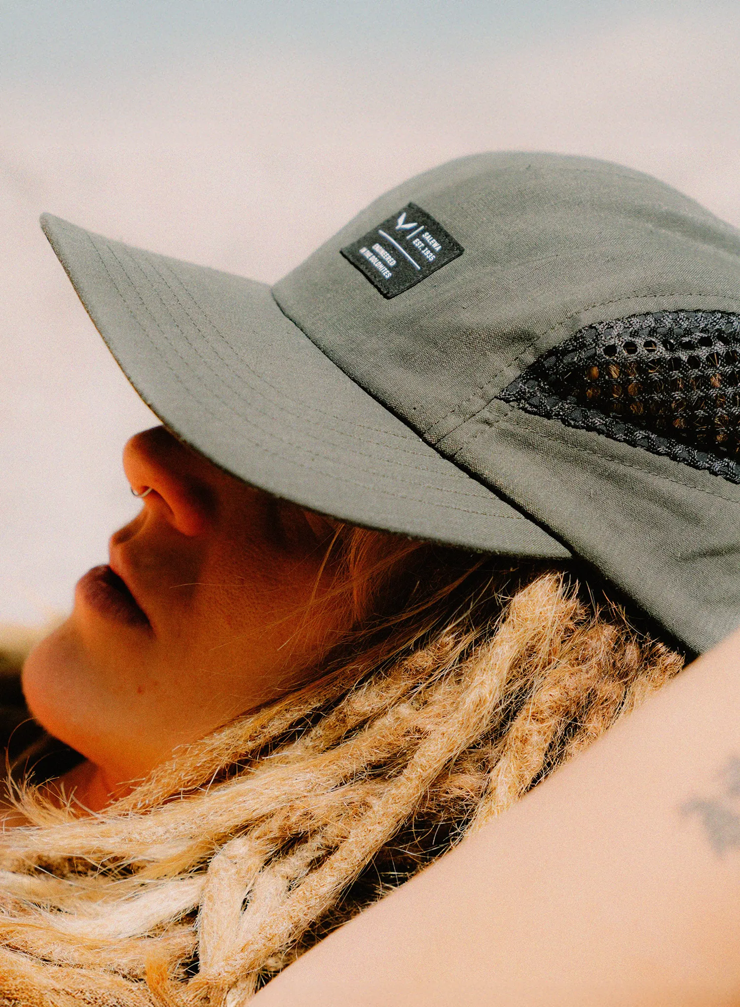 Cap Salewa Hemp Flex 5 Panel Cap - olive
