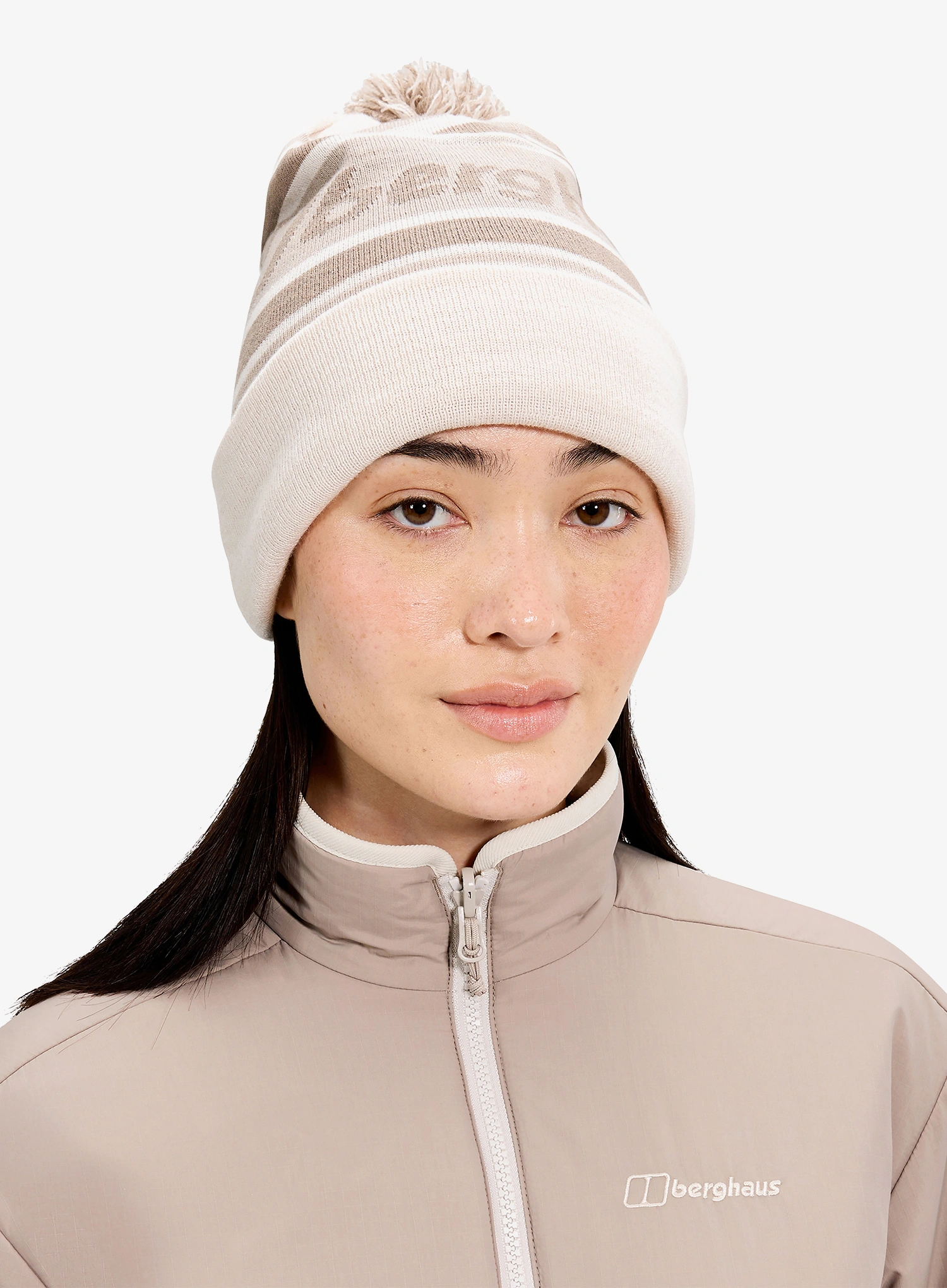 Wintermütze Berghaus Berg Beanie - stone/char/taupe