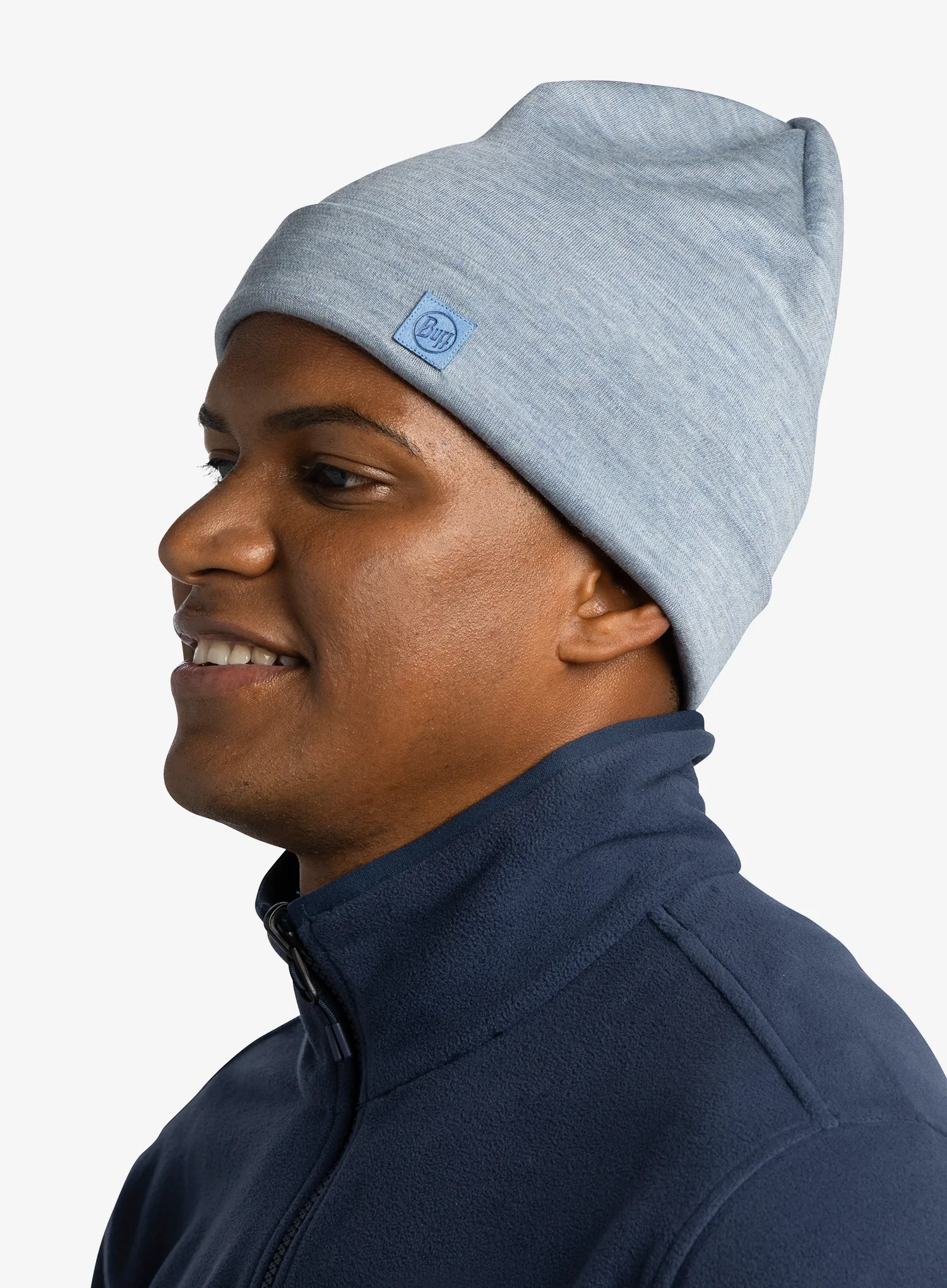 Wintermütze Buff Heavyweight Merino Wool Hat - solidight blue