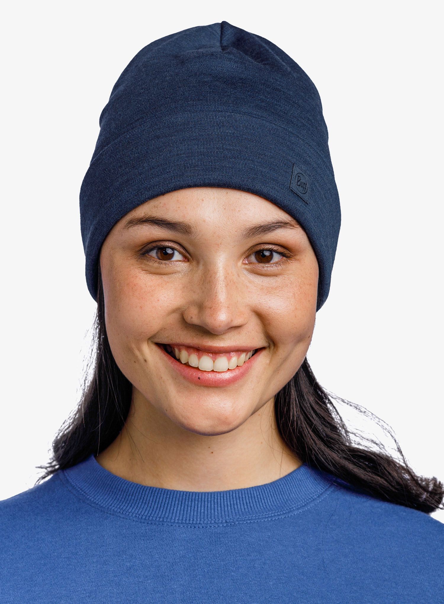 Wintermütze Buff Merino Heavyweight Beanie - solid night blue