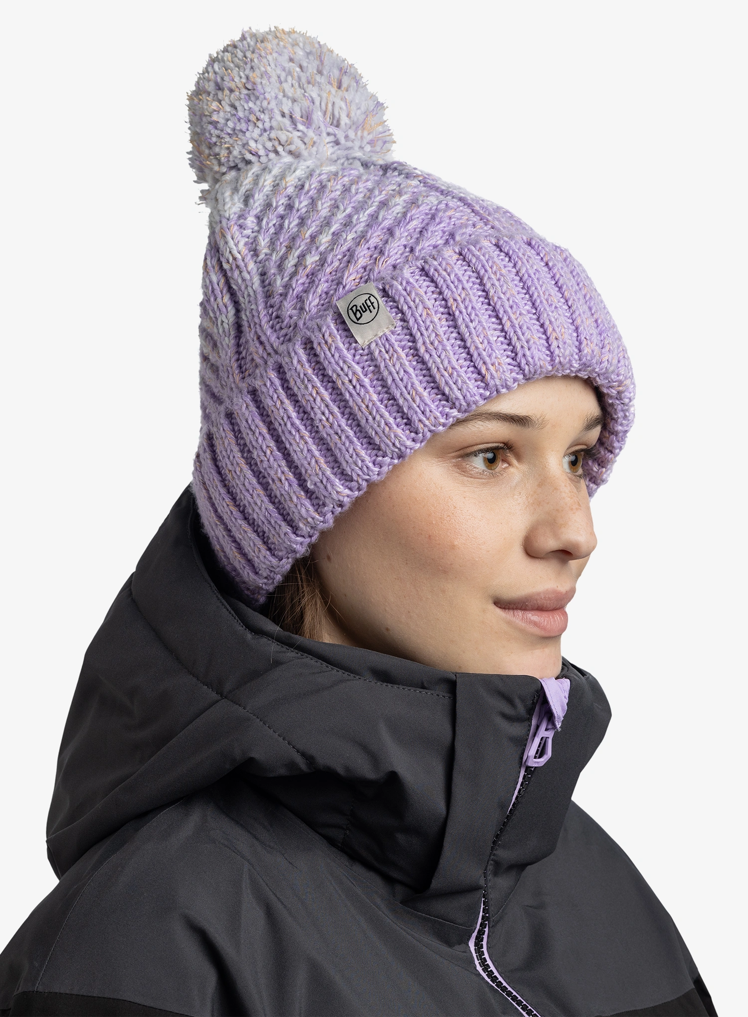Wintermütze Damen Buff Akna - grape ice
