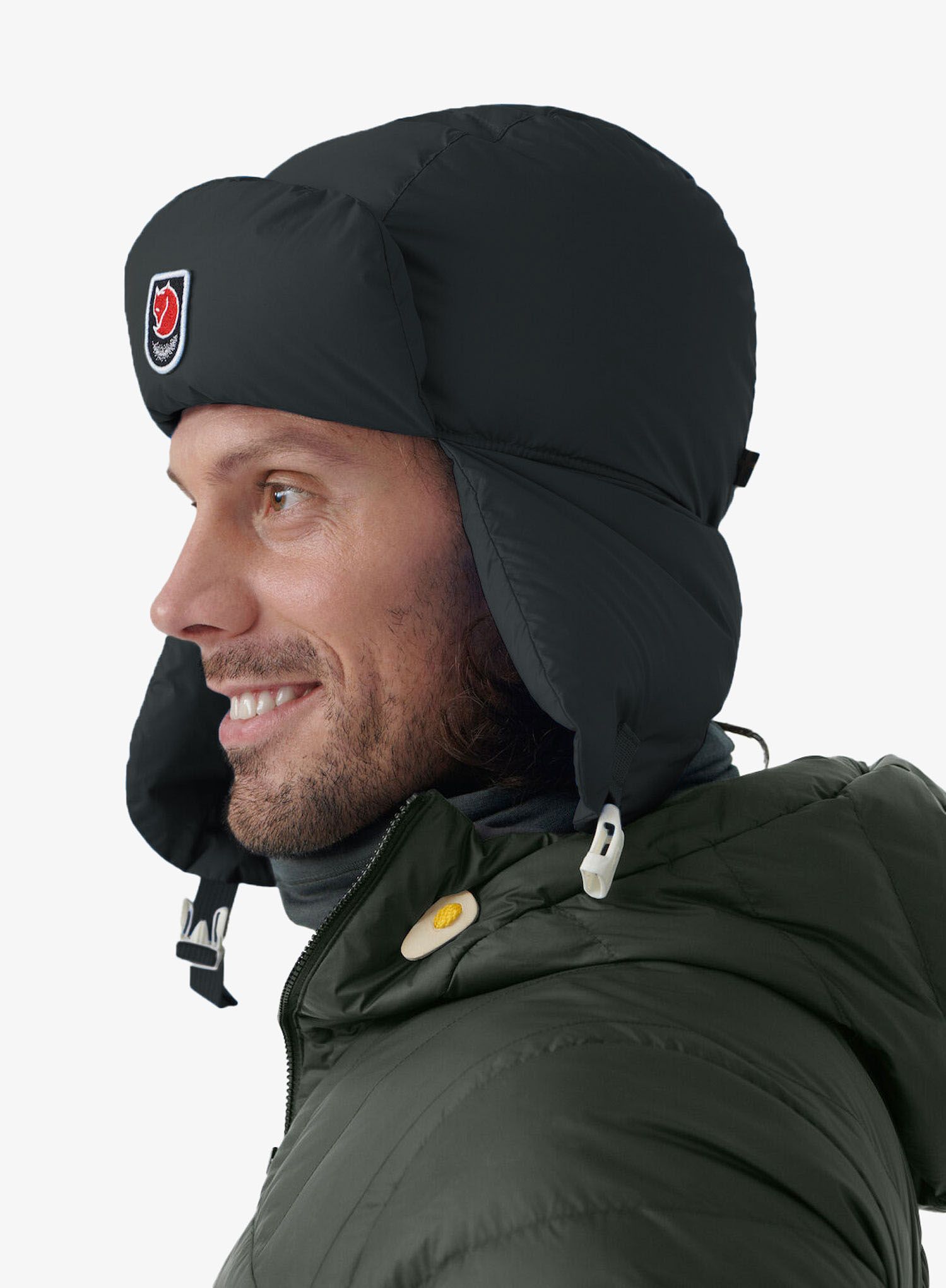 Wintermütze Fjallraven Expedition Down Heater - black