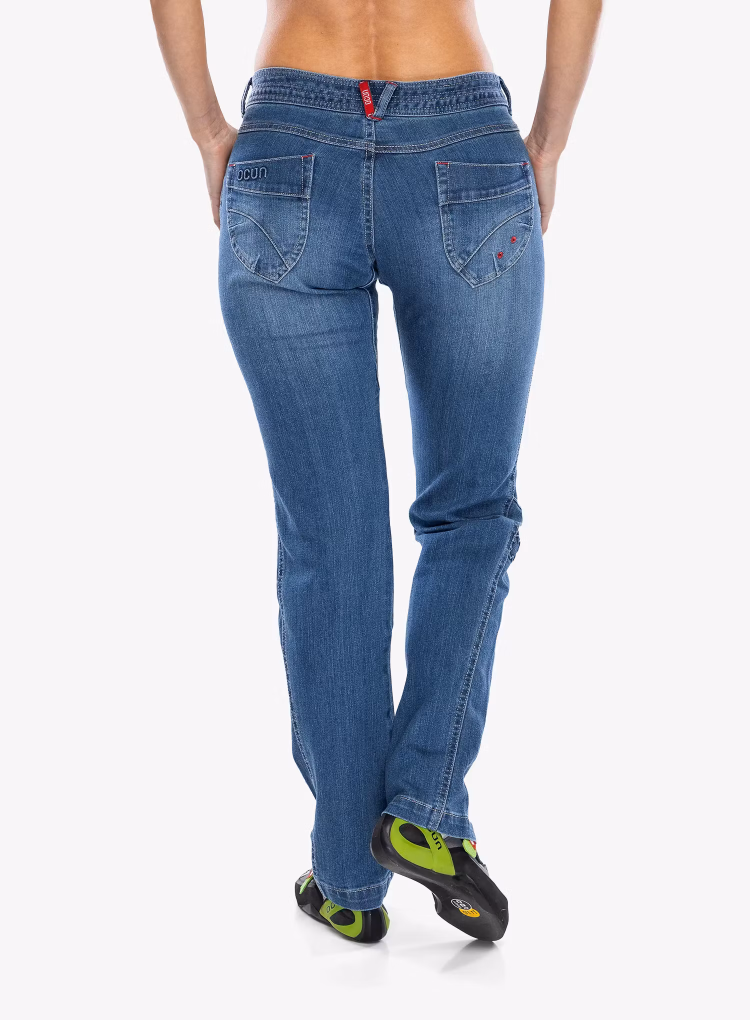 Kletterhose Damen Ocun Medea Jeans - middle blue