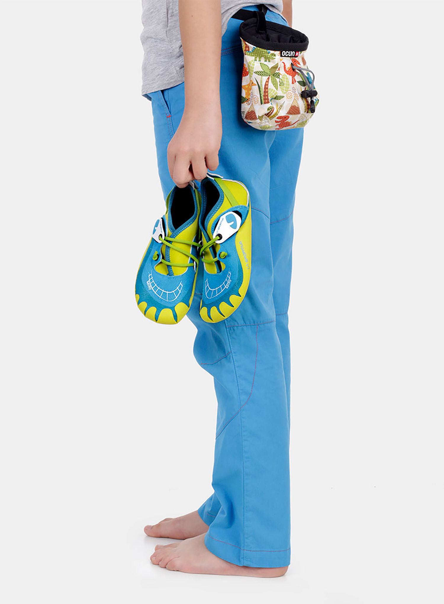 Kletterschuhe Kinder La Sportiva Gripit - blue/sulphur