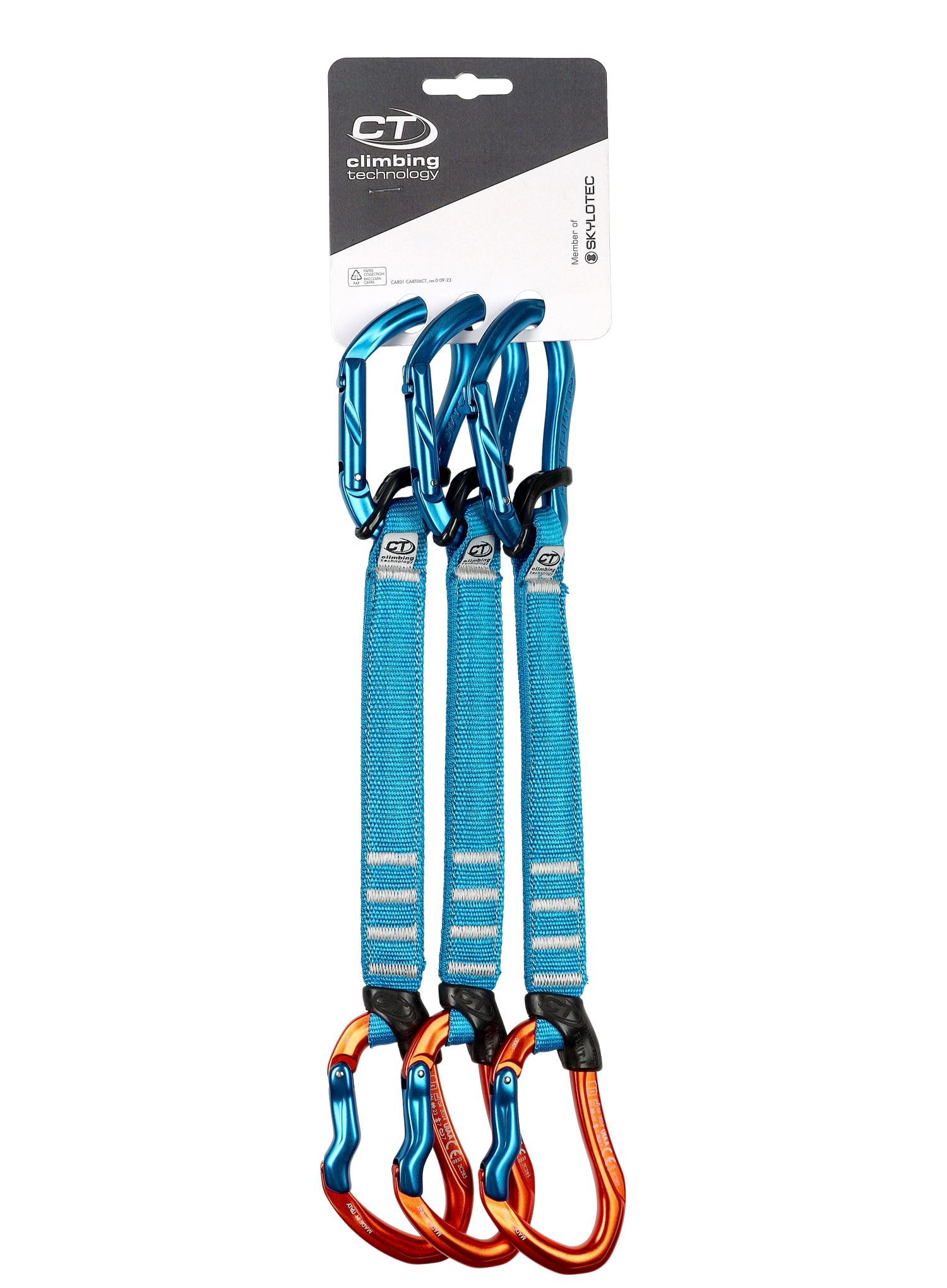 Express-Set Climbing Technology/SKYLOTEC  Morfo Set UL Pro 22 cm 3-Pack - blue/orange
