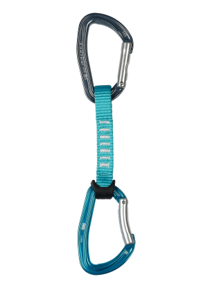 Express-Set Petzl Djinn Acess 12 cm - turquoise