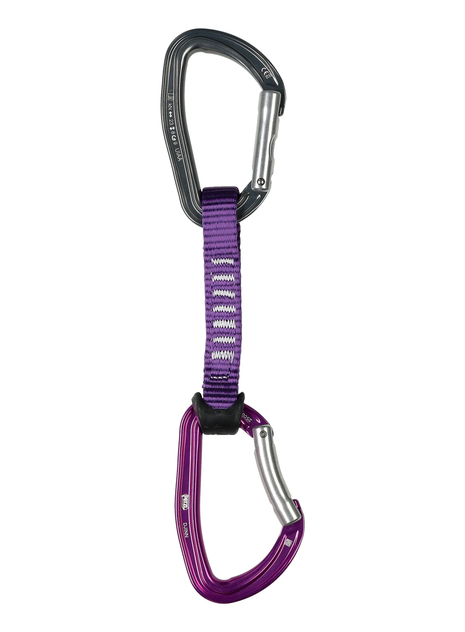 Express-Set Petzl Djinn Acess 12 cm - violet