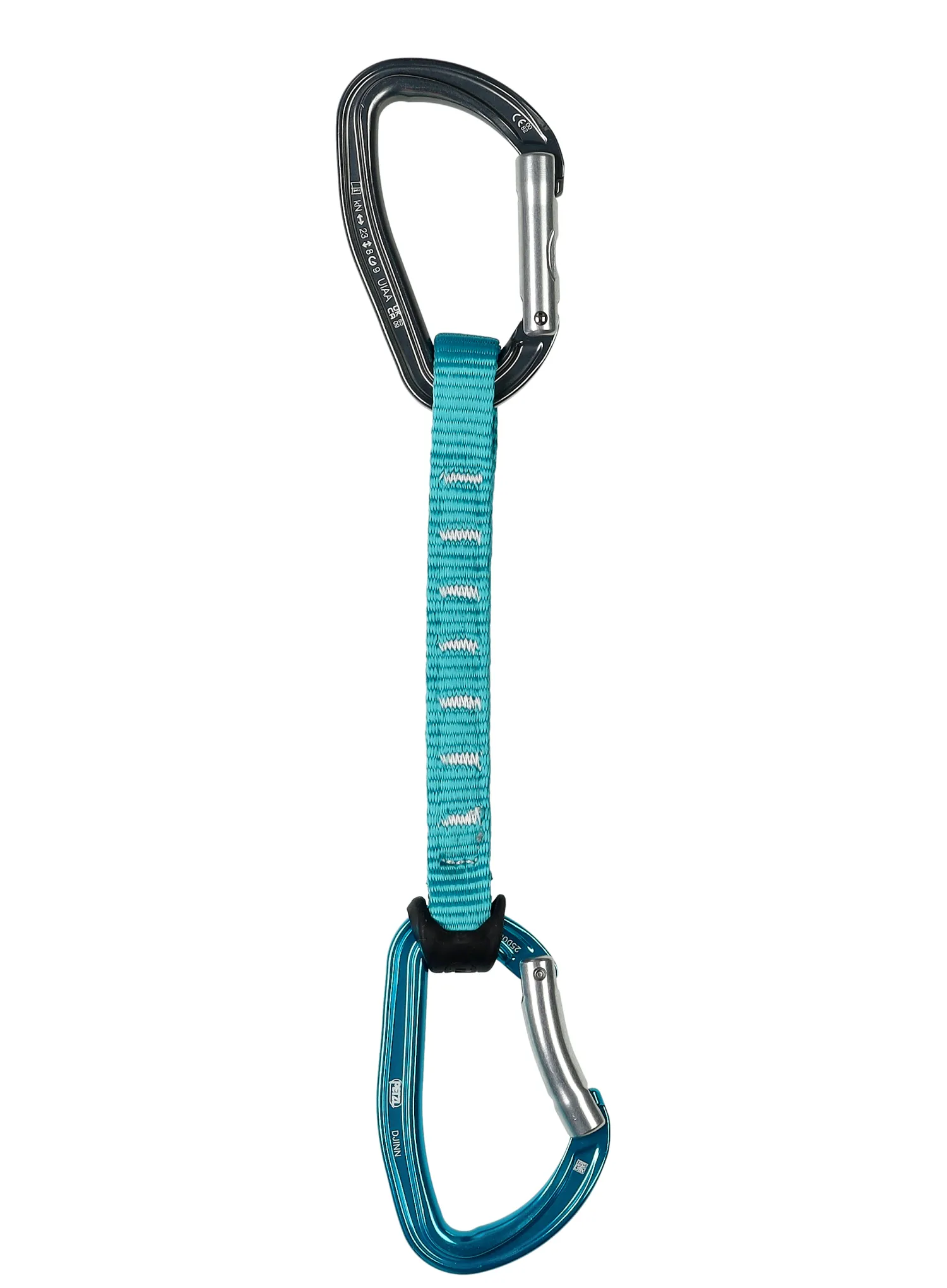 Express-Set Petzl Djinn Acess 17 cm - turquoise