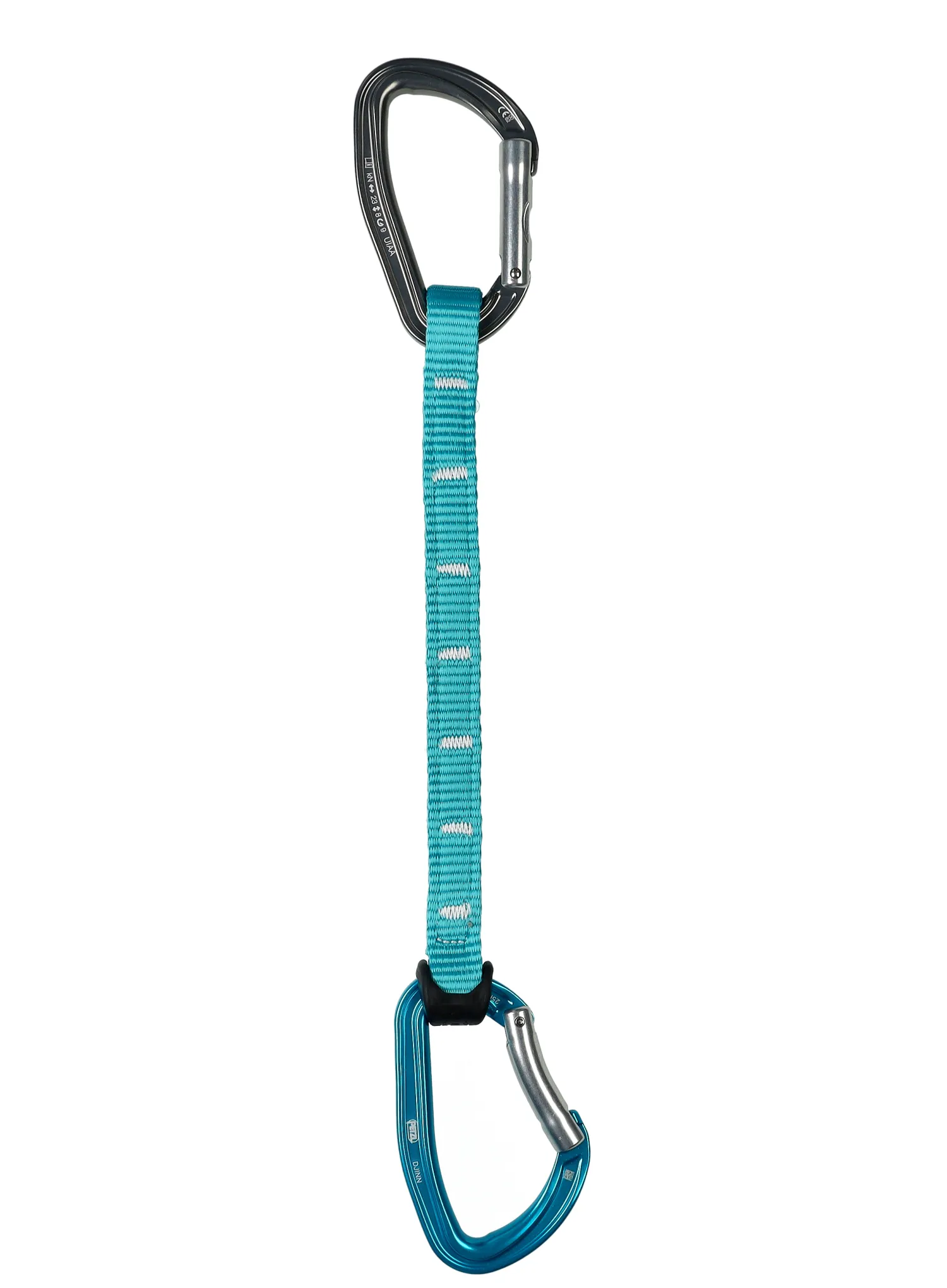 Express-Set Petzl Djinn Acess 25 cm - turquoise