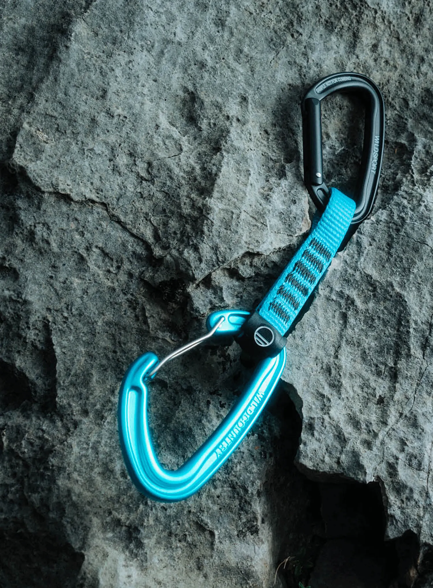 Express-Set Wild Country Wildhybrid Quickdraw 17 cm - black/turquoise