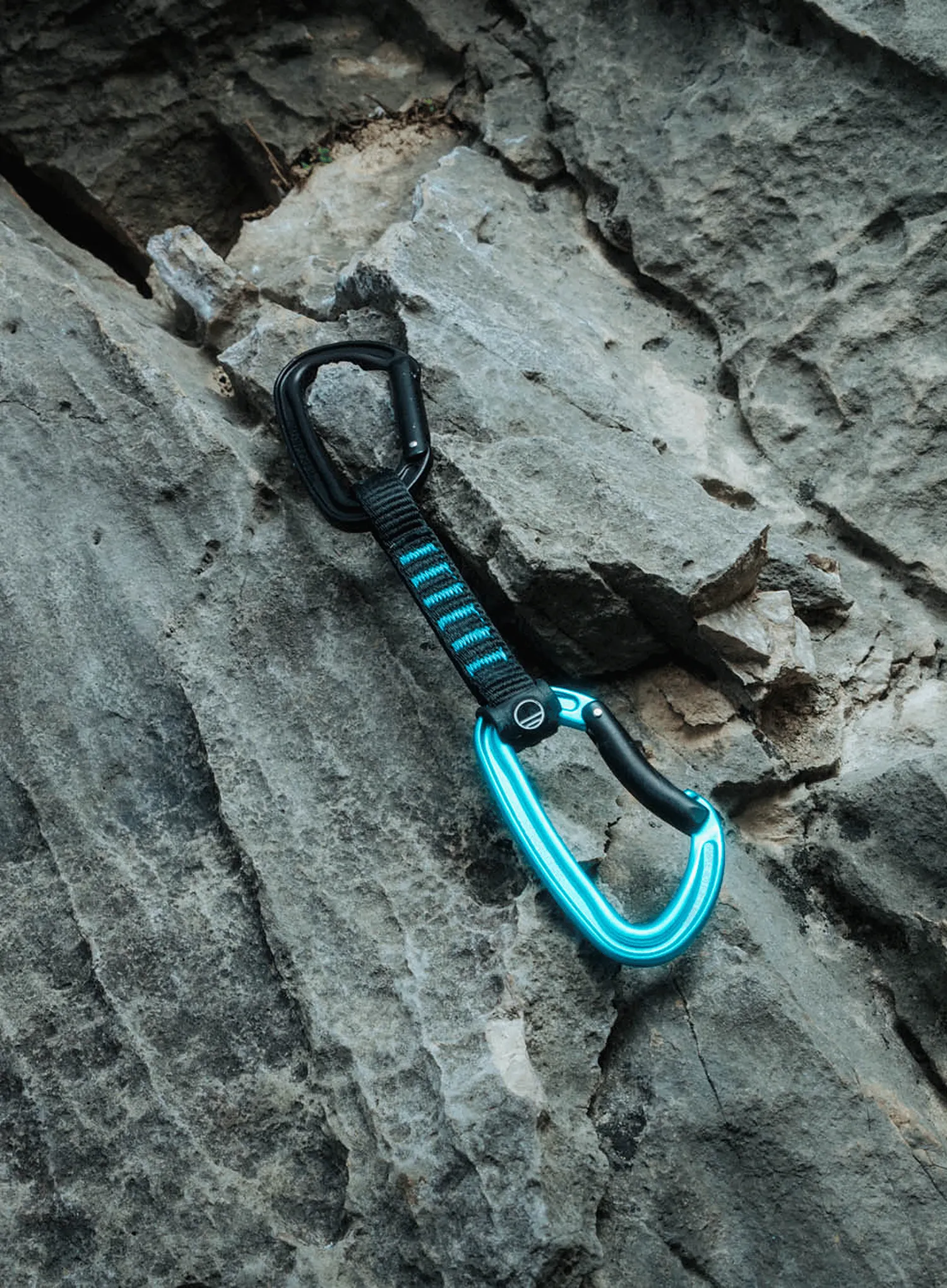 Express-Set Wild Country Wildsport Quickdraw 12 cm - black/turquoise