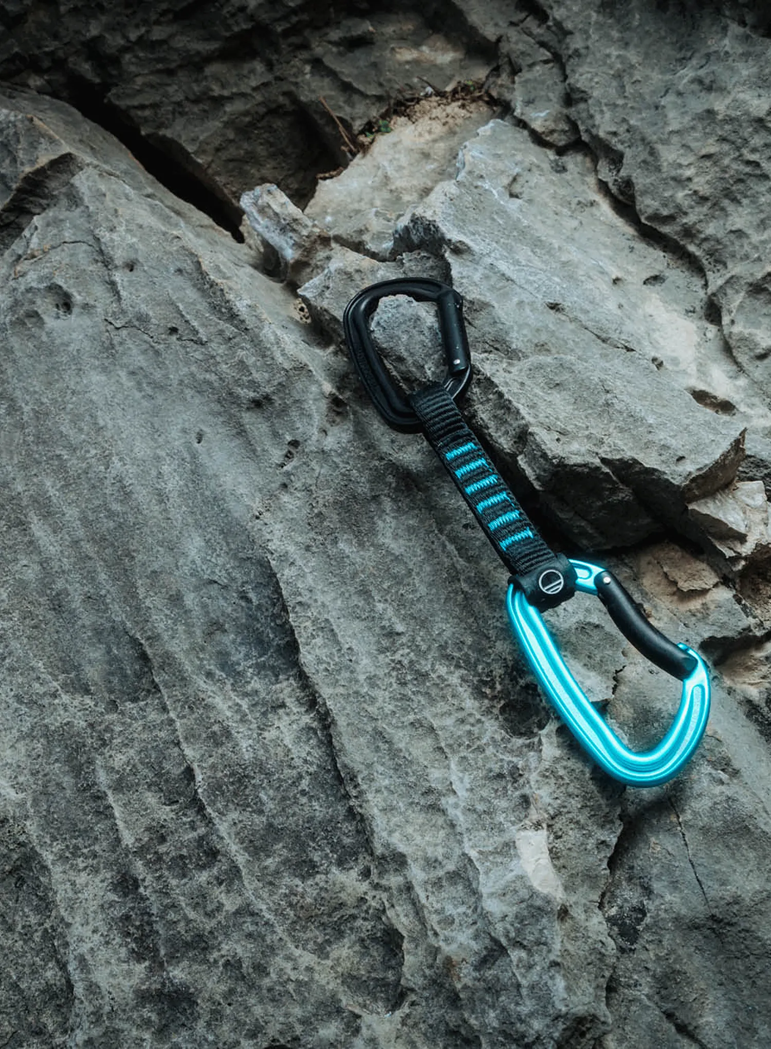 Express-Set Wild Country Wildsport Quickdraw 17 cm - black/turquoise