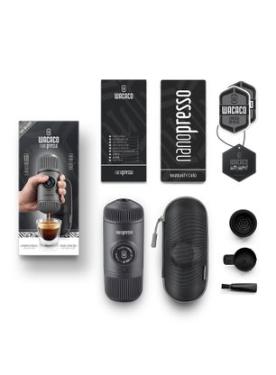 Kaffeemaschine Wacaco Nanopresso Elements + etui - grey