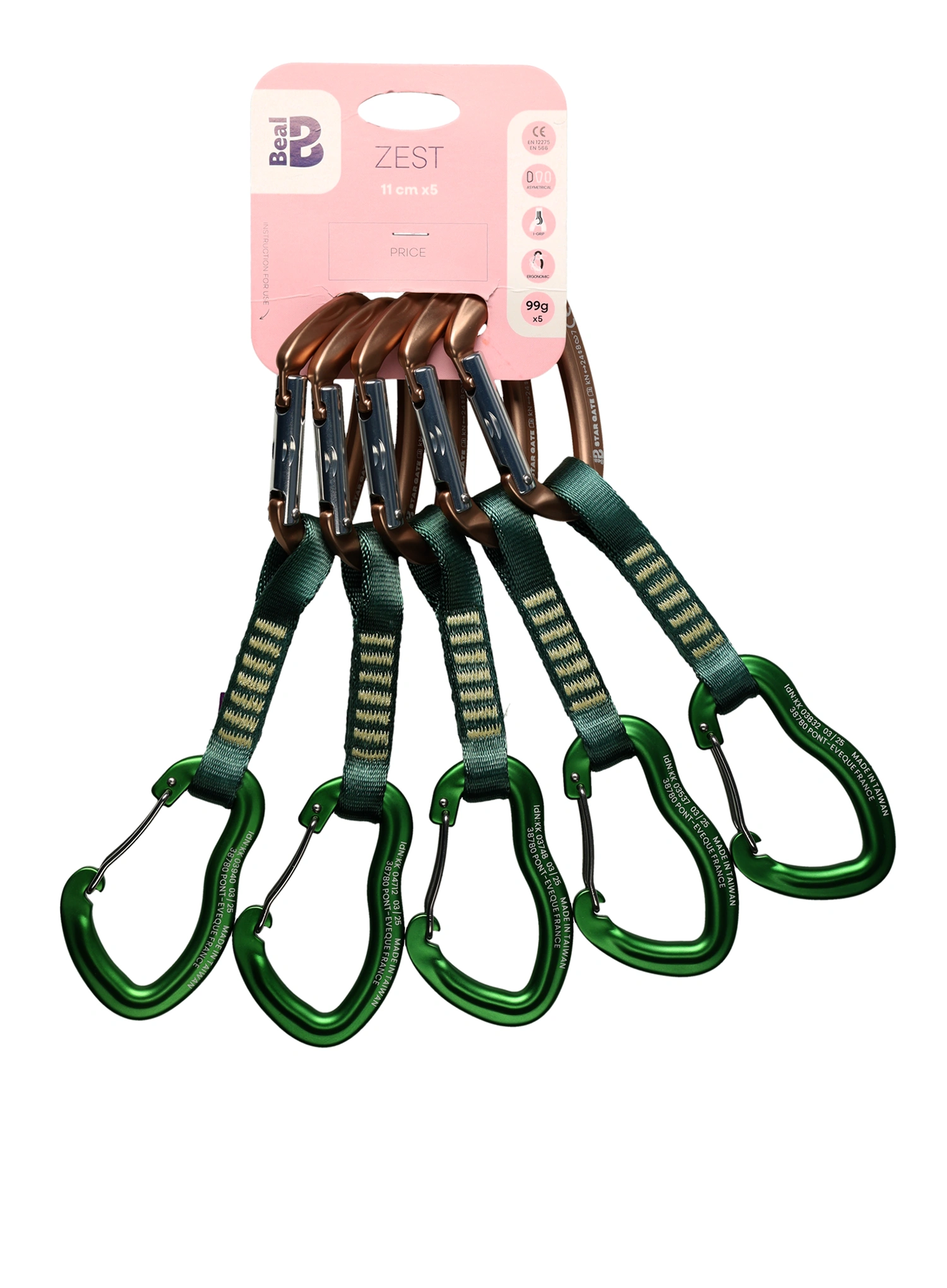 Express-Sets Beal Zest 11 cm x 5 pieces - green