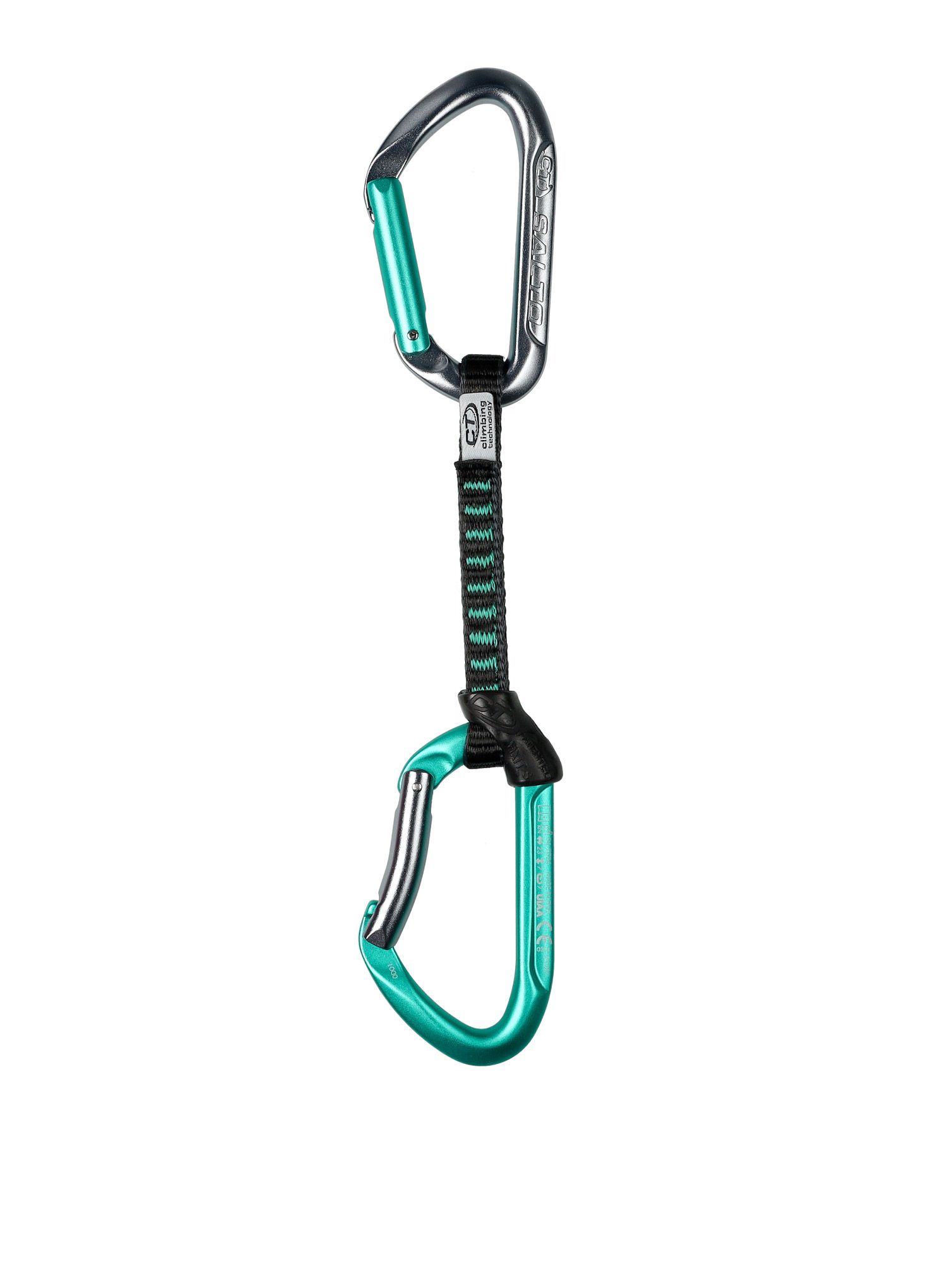 Express-Sets Climbing Technology/SKYLOTEC Salto Set UL 12 cm 6-Pack - titanium/acquamarine