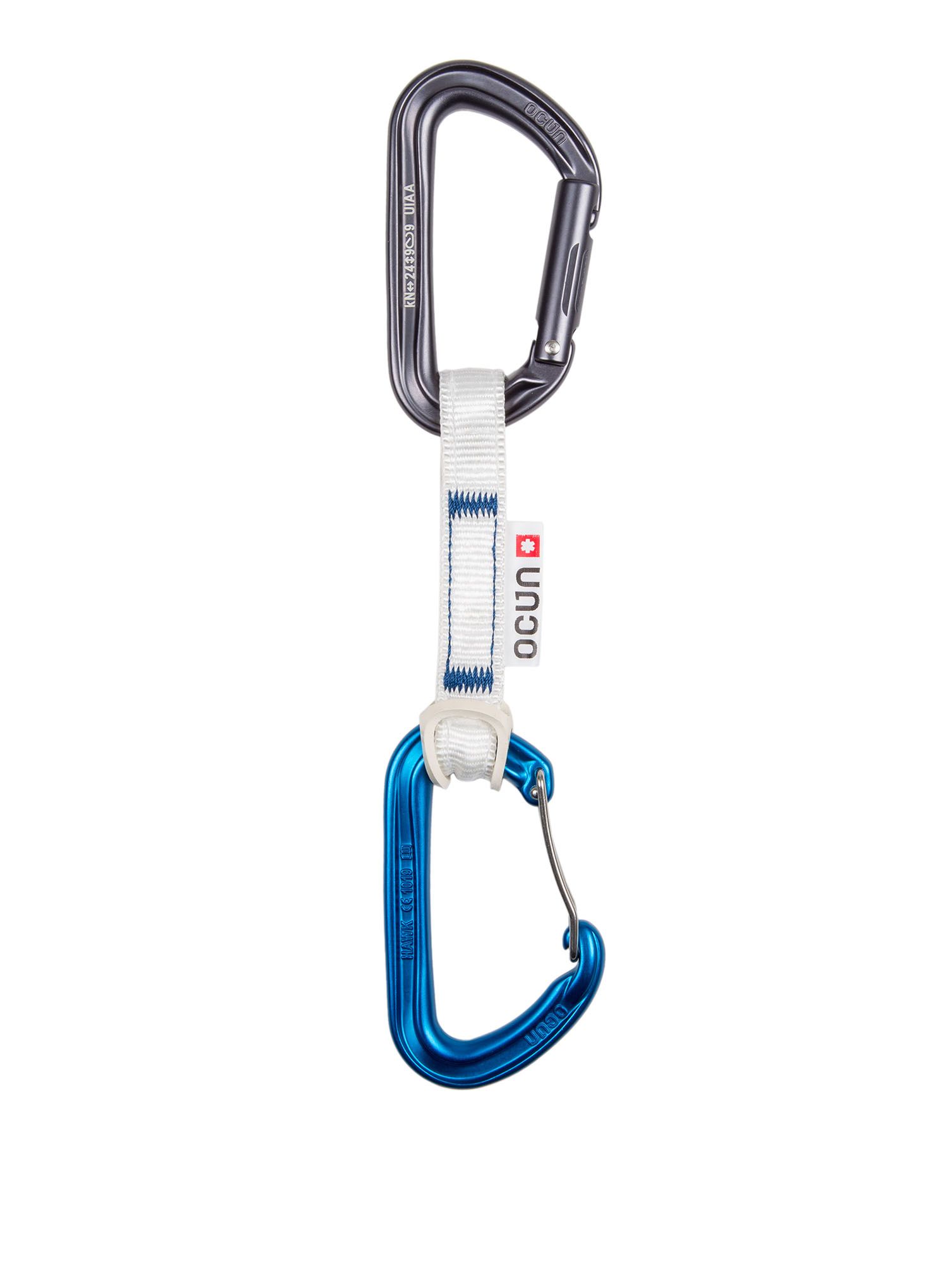 Express-Sets Ocun Hawk QD Combi Bio-Dyn-Ring 15 mm 10 cm 6-pack - blue