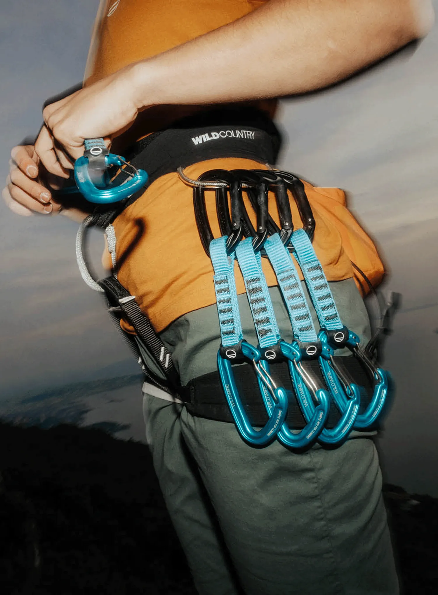 Express-Sets Wild Country Wildhybrid Quickdraw Set 12 cm - black/turquoise