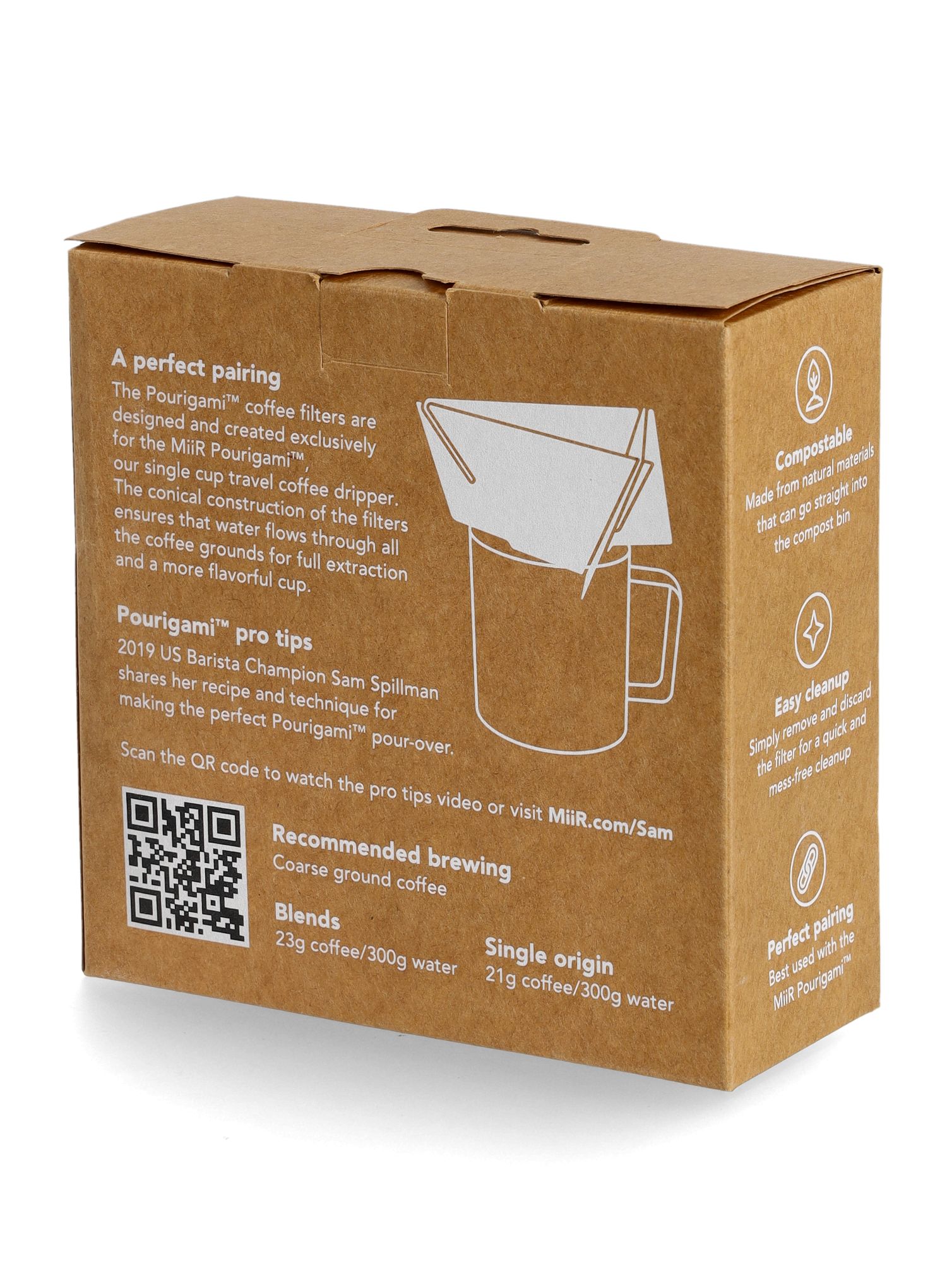 Kaffeefilter MiiR Drippera Pourigami