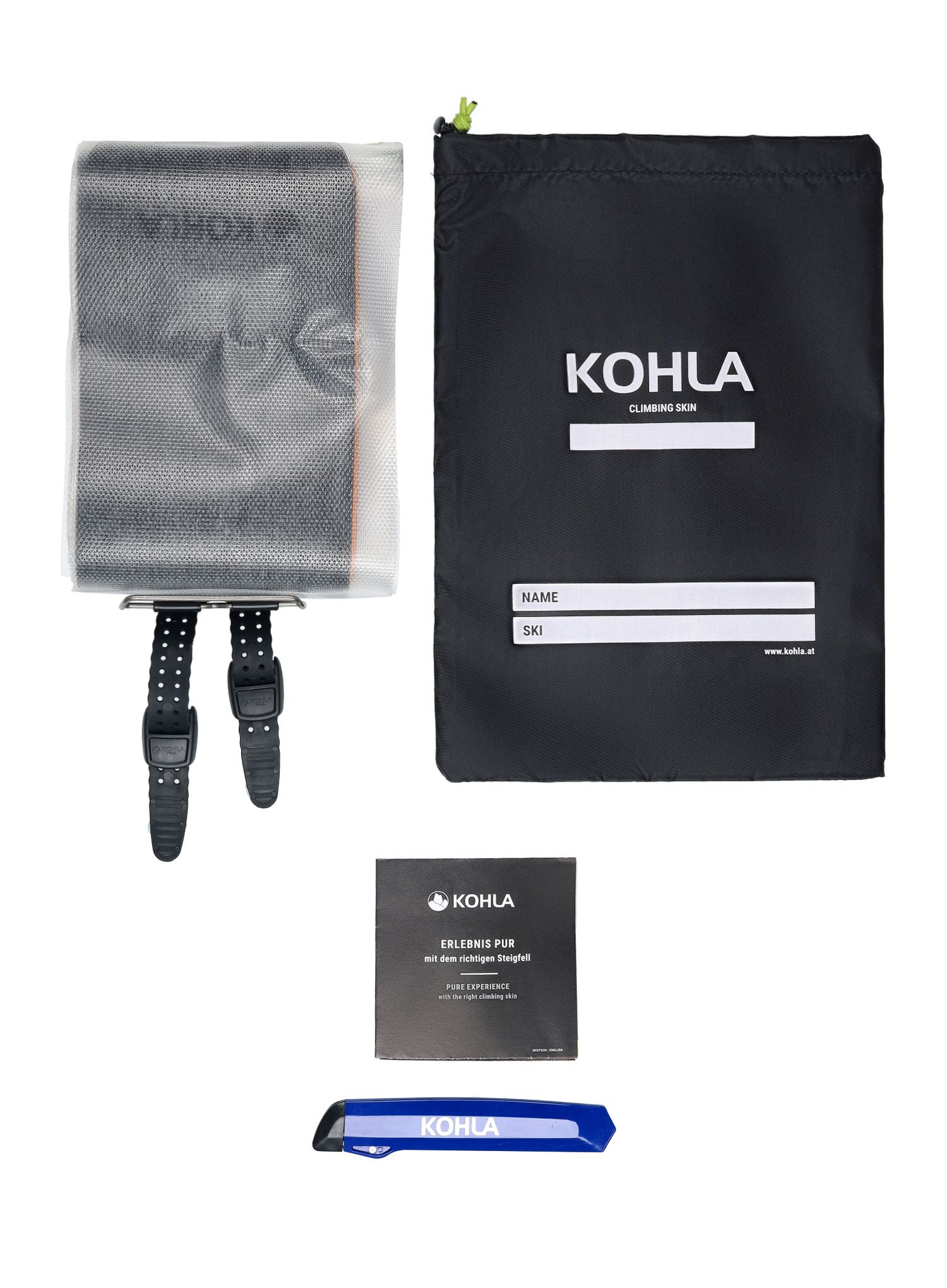 Skifelle Kohla Alpinist 100% Mohair - 130 mm  - orange