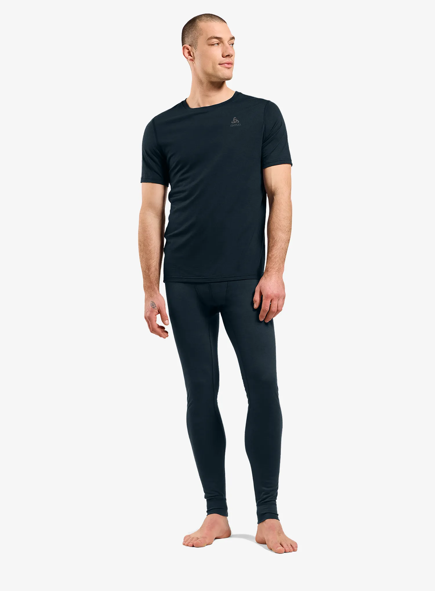Funktionsleggins Odlo Merino 200 BL Bottom Long - dark sapphire
