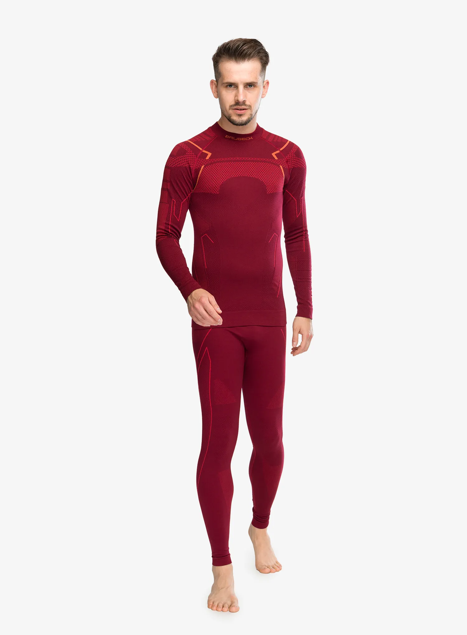 Funktionsleggins Brubeck Thermo Pants - burgundy