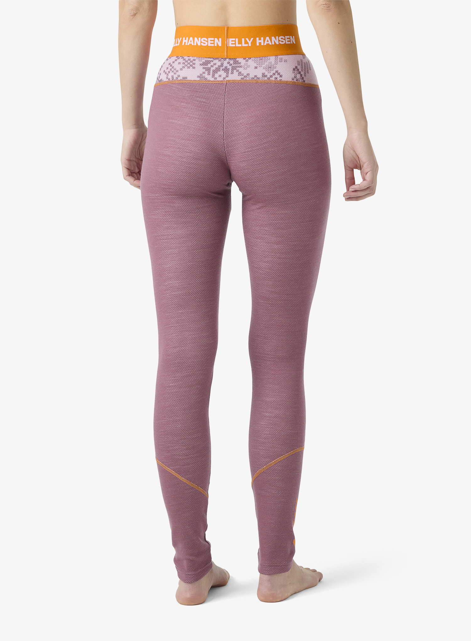 Thermounterhose Damen Helly Hansen LIFA Merino Midweight Graphic Pant - cherry blossom new nordic