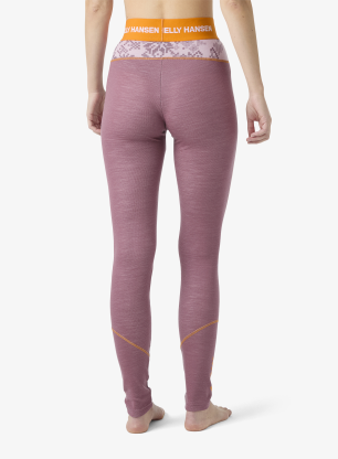 Thermounterhose Damen Helly Hansen LIFA Merino Midweight Graphic Pant - cherry blossom new nordic