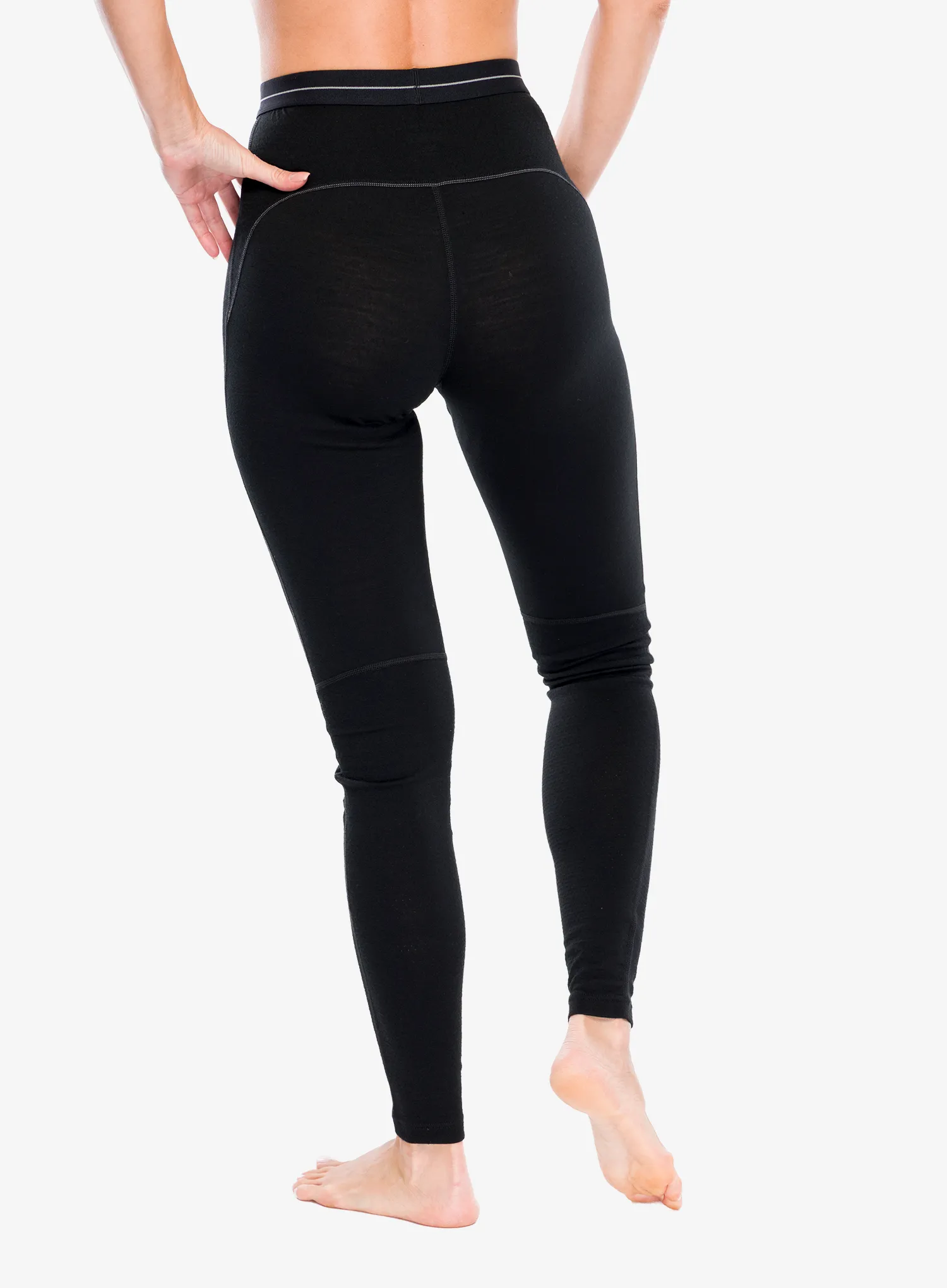 Thermounterhose Damen Icebreaker Merino 200 ZoneKnit Leggings - black