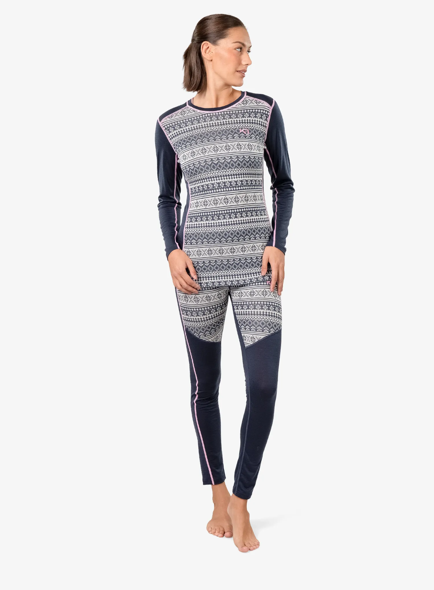 Thermounterhose Damen Kari Traa Mina Pant - dark navy blue