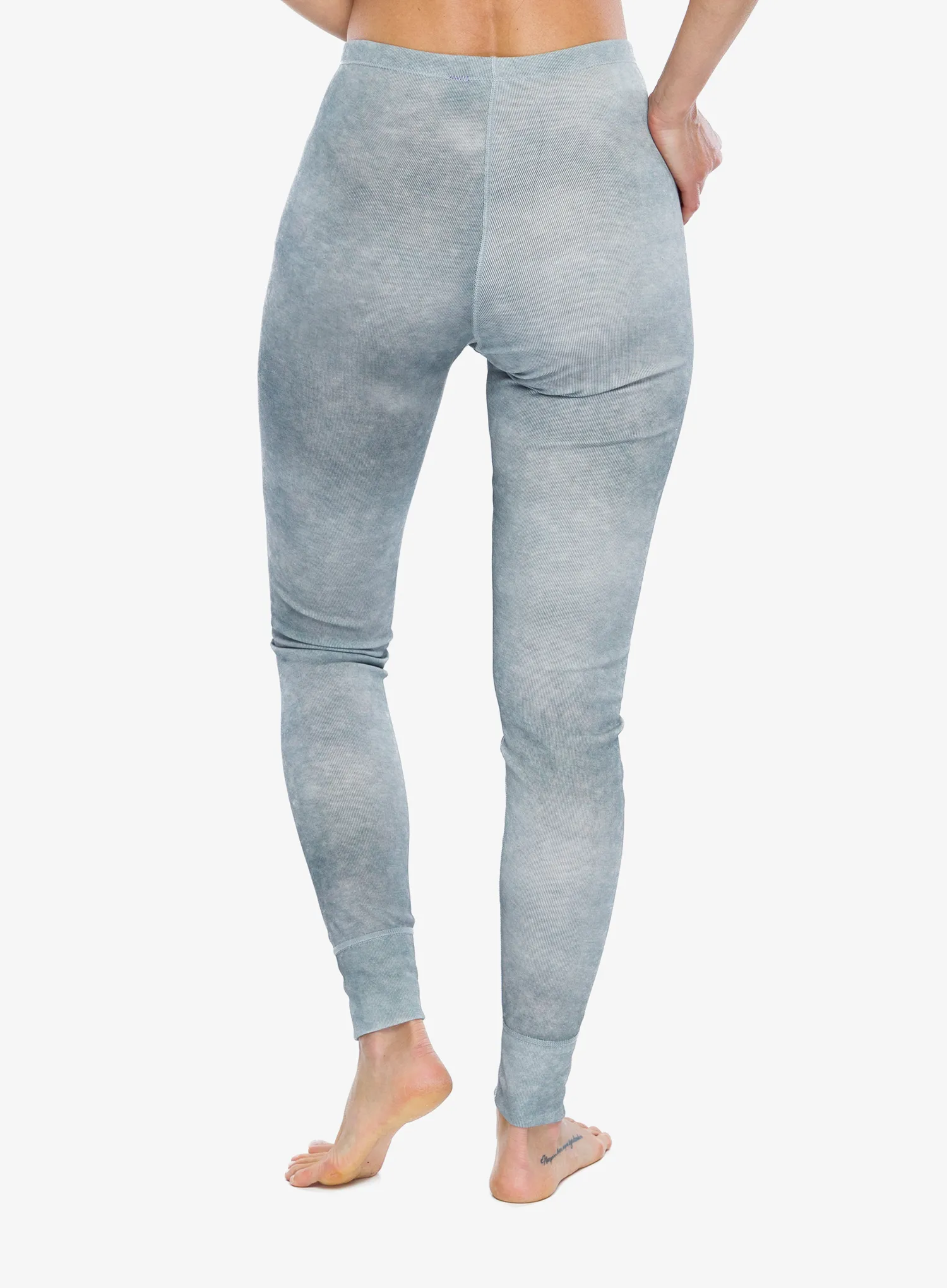 Thermounterhose Damen Odlo Active Warm X Pow BL Bottom Long - silver grey