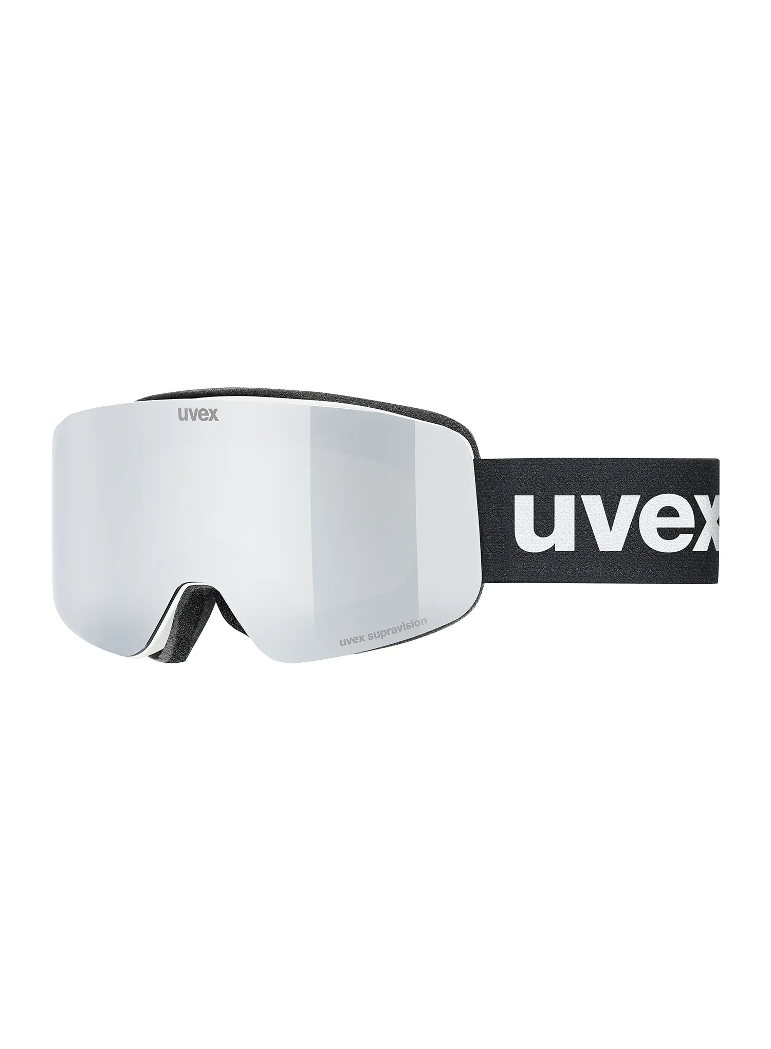 Skibrillen für Kinder Uvex pwdr FM - white matt dl/silver clear