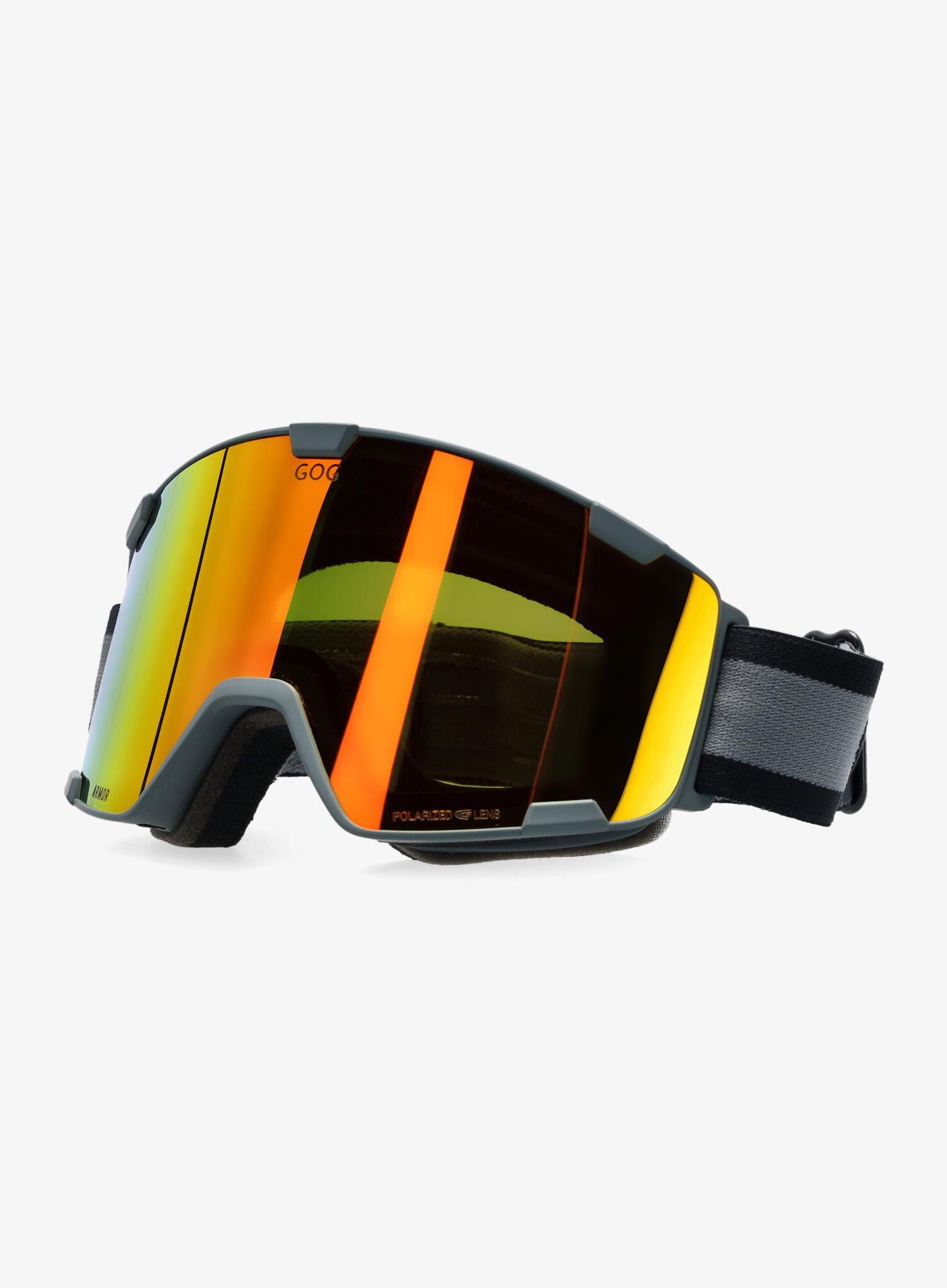 Skibrille GOG Armor - matt black/polychromatic red