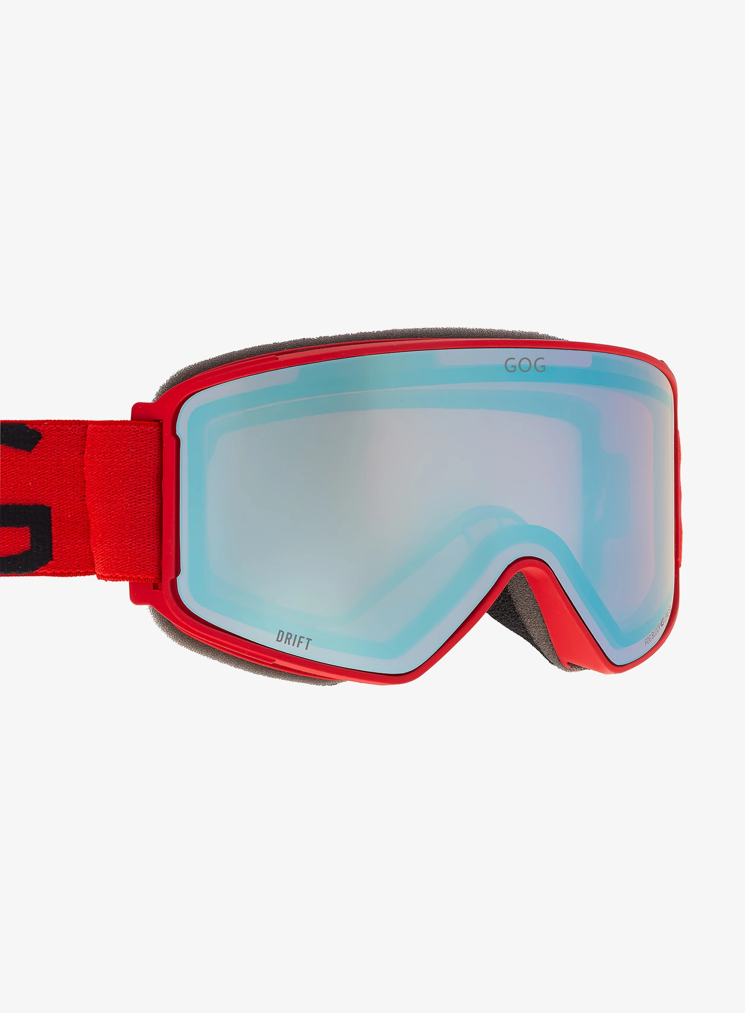 Skibrille GOG Drift - matt red/reflex blue S2