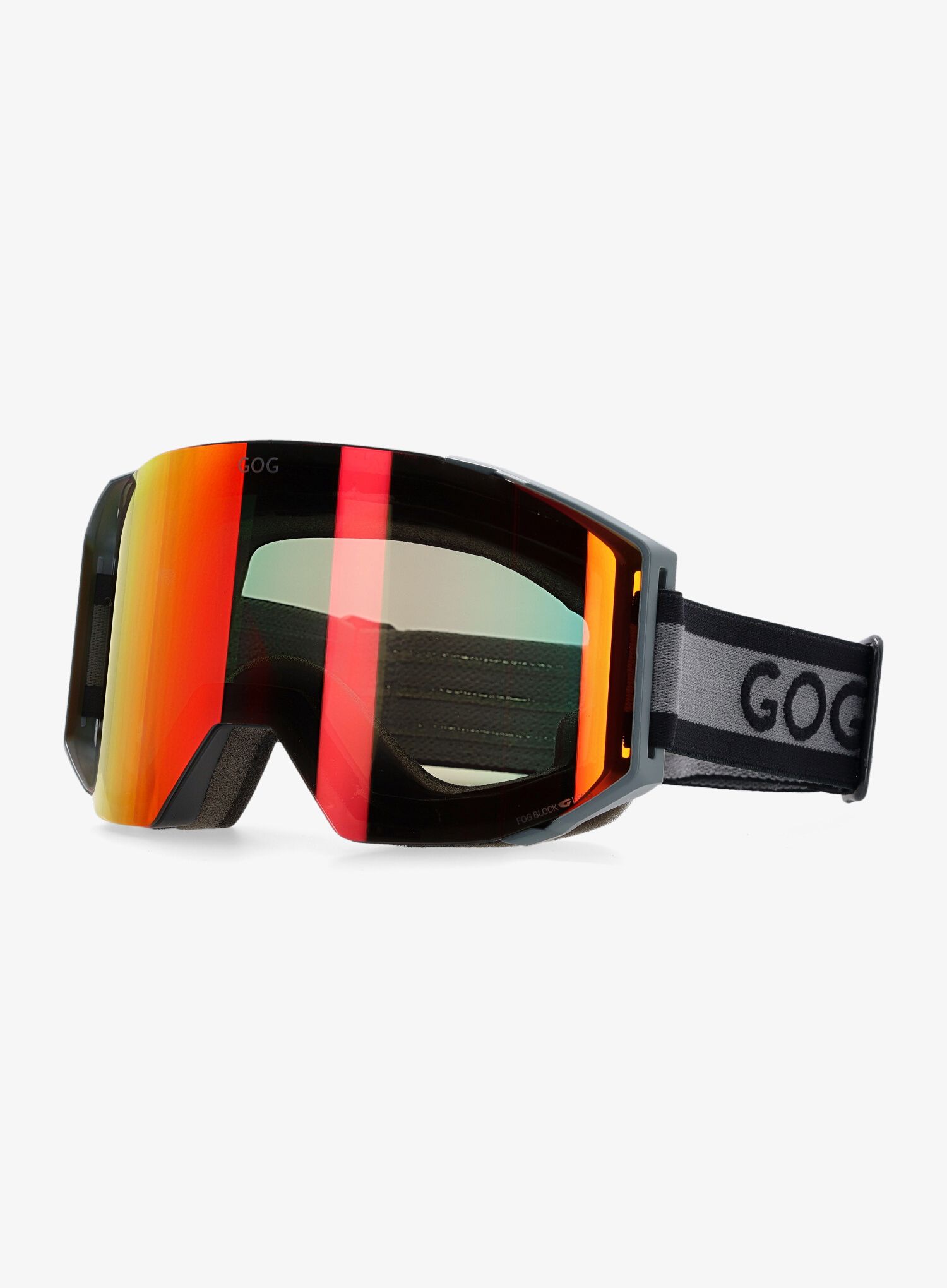 Skibrille GOG Stratus - matt black/grey/red