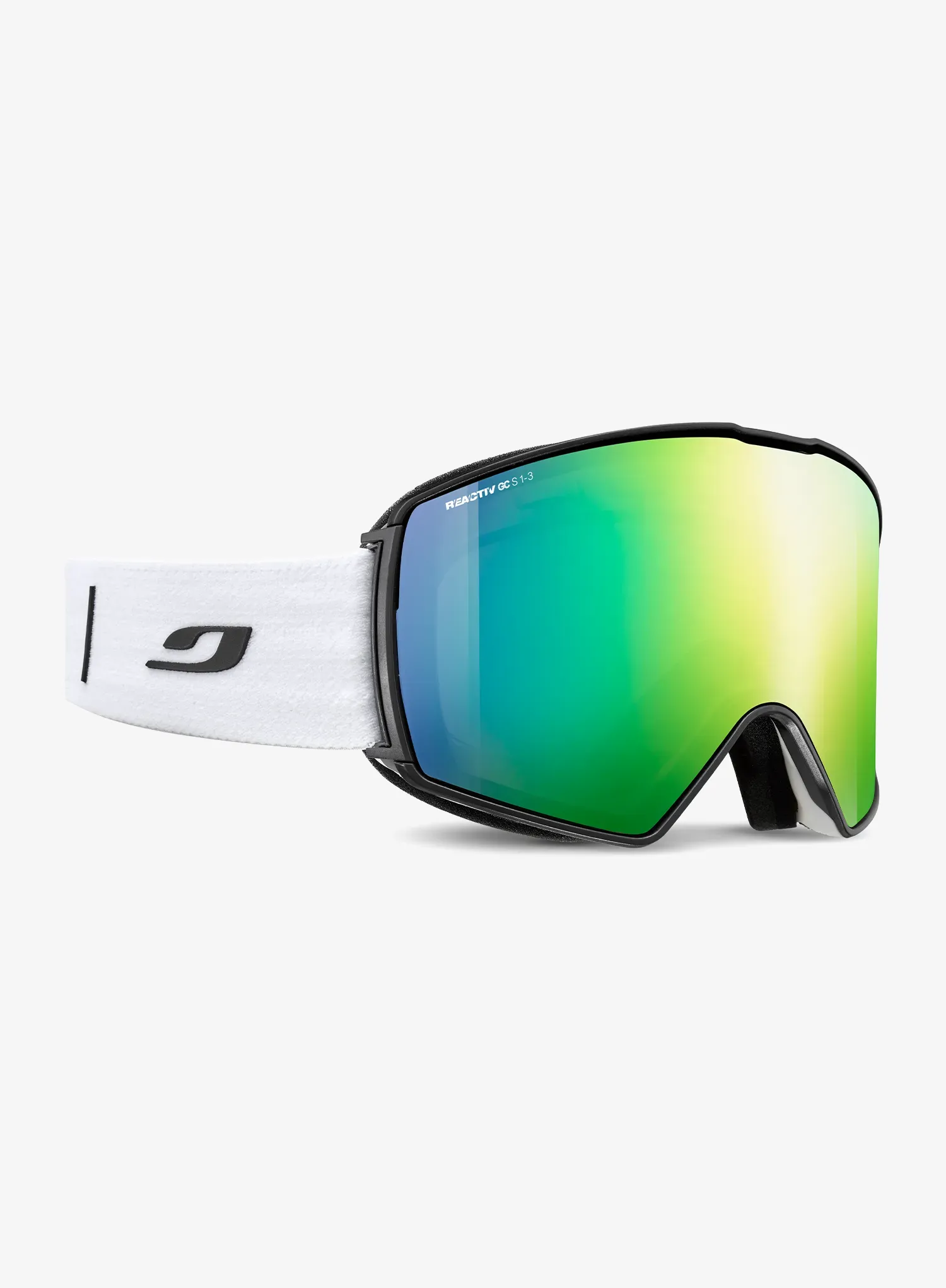 Skibrille Julbo Launcher - Reactiv 1-3 Glare Control - white