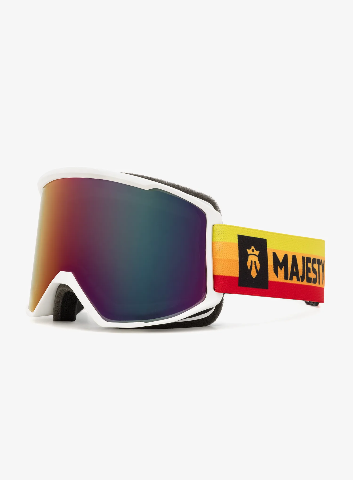 Skibrille Majesty Lumin Snow Goggles - white/rainbow/rose quartz