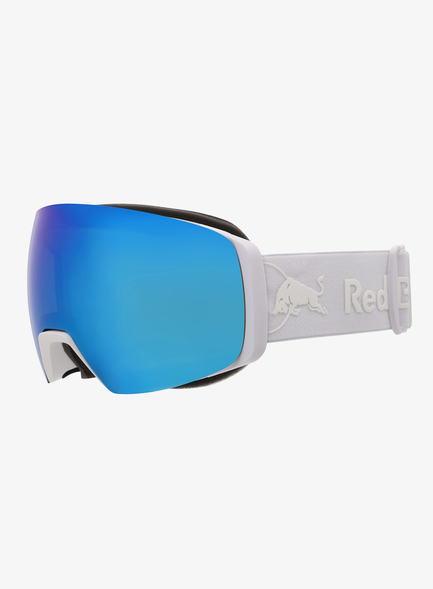 Skibrille Red Bull Spect Jon - white/smoke with blue mirror