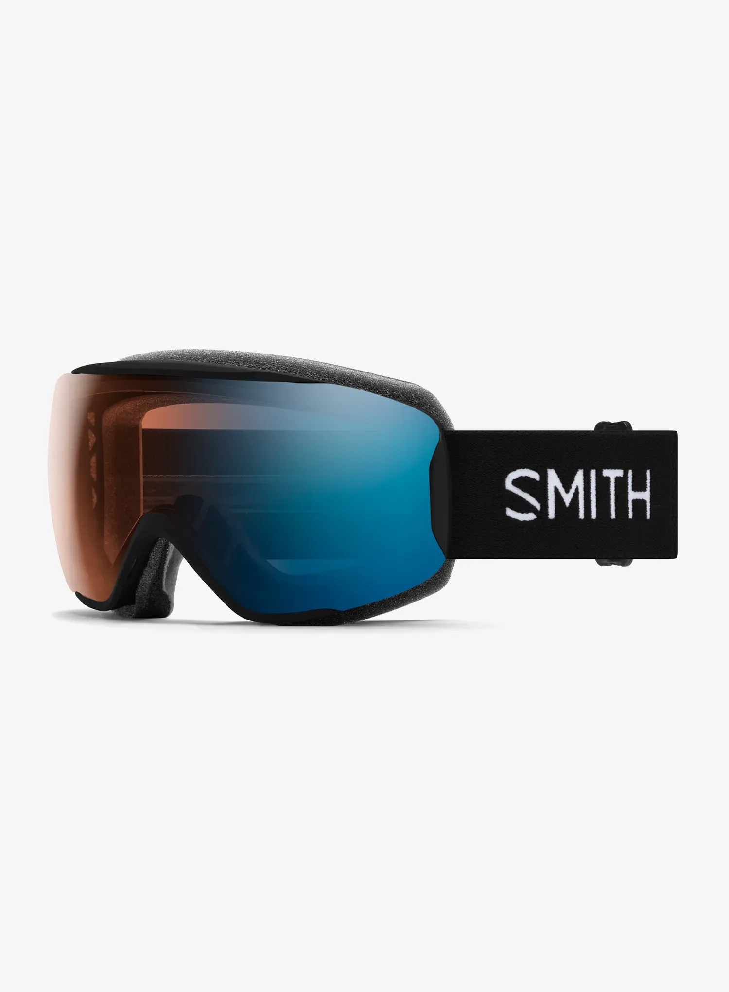 Skibrille Smith Moment - black/photochrom blue mirror